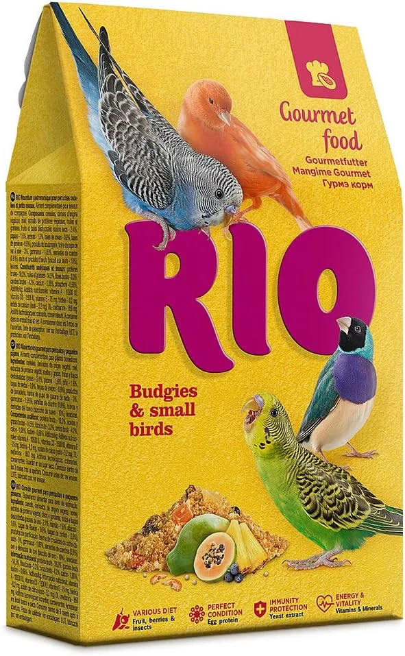 غذای لذیذ ریو مخصوص مرغ عشق و پرندگان کوچک 250 گرم غذای لذیذ ریو مخصوص مرغ عشق و پرندگان کوچک 250 گرم