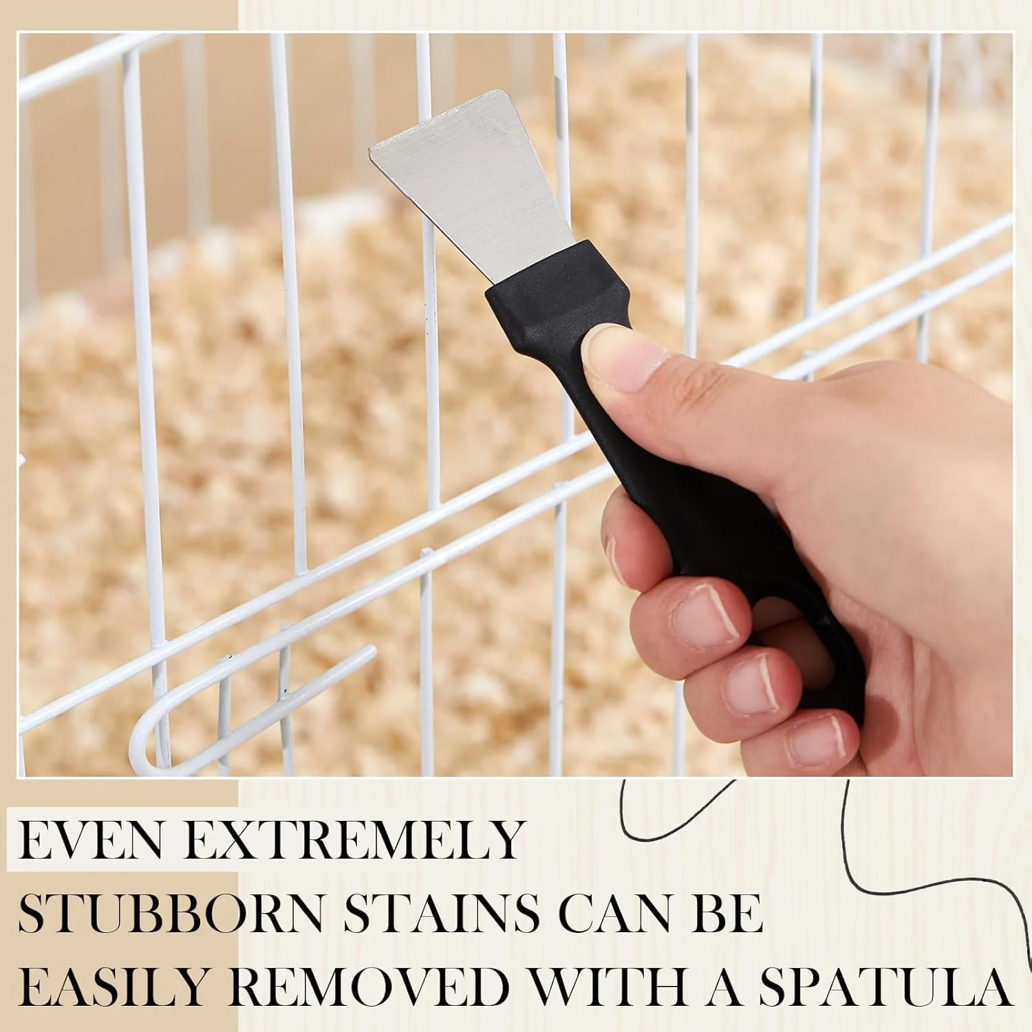 تمیز کننده قفس پرنده Teenyyou با دو برس، کاردک تمیز کننده فضولات پرنده از جنس استیل ضد زنگ، ابزار دسته بلند برای تمیز کردن قفس های طوطی و سایر حیوانات خانگی تمیز کننده قفس پرنده Teenyyou با دو برس، کاردک تمیز کننده فضولات پرنده از جنس استیل ضد زنگ، ابزار دسته بلند برای تمیز کردن قفس های طوطی و سایر حیوانات خانگی