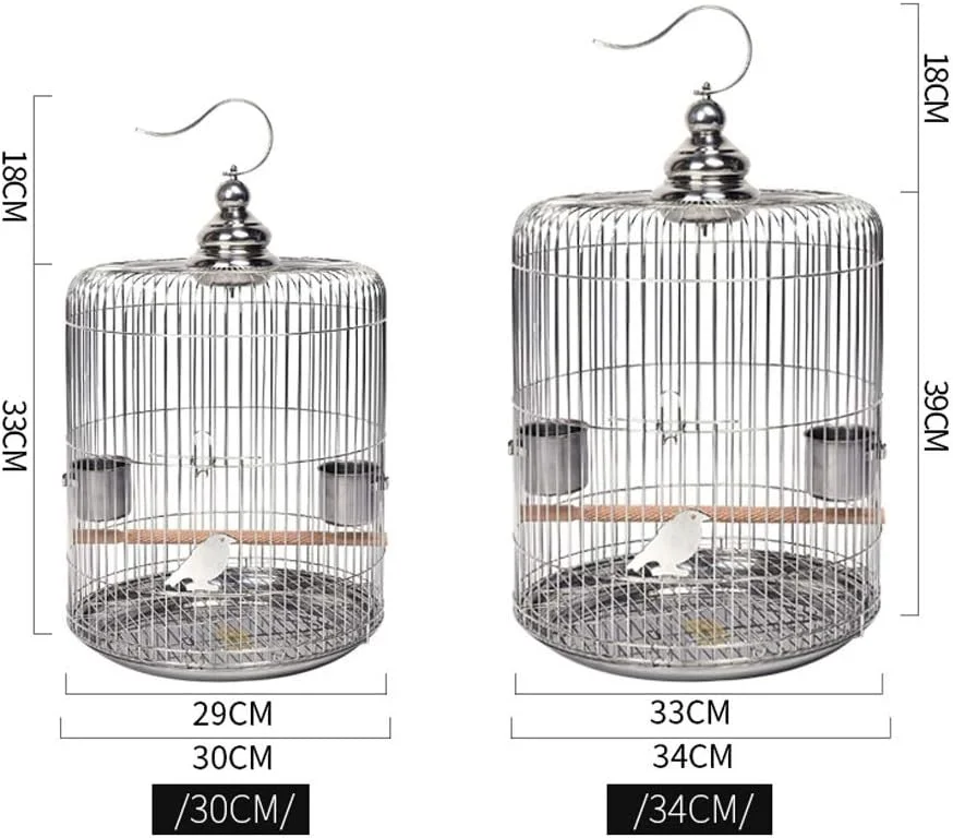 قفس پرنده توخالی استیل ضد زنگ، قفس مرغ مینا، خانه پرنده سار، قفس فنچ قناری، قفس حیوانات خانگی بادوام (سایز: 34 سانتی متر) قفس پرنده توخالی استیل ضد زنگ، قفس مرغ مینا، خانه پرنده سار، قفس فنچ قناری، قفس حیوانات خانگی بادوام (سایز: 34 سانتی متر)