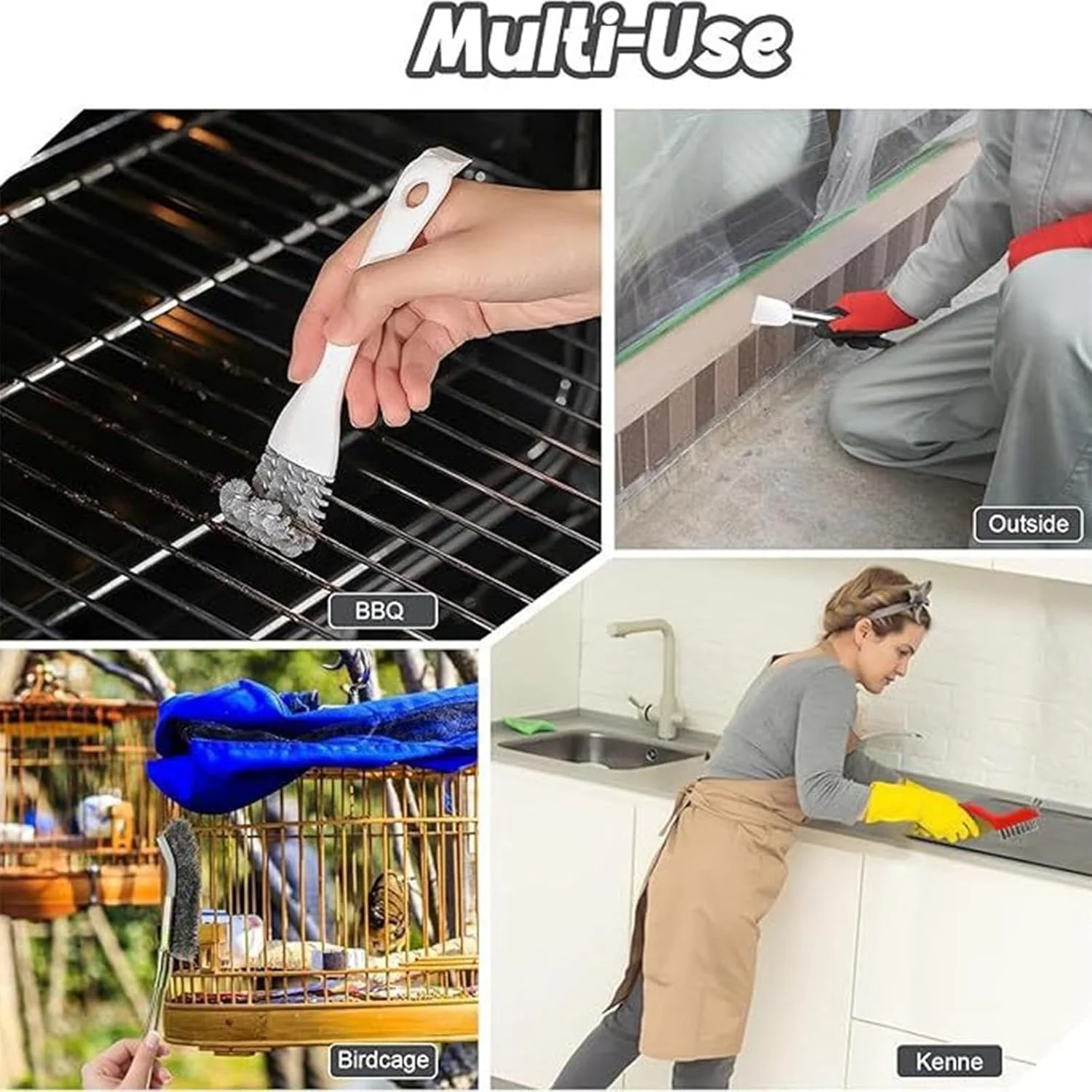 ست تمیز کننده قفس پرنده | برس و کاردک تمیز کننده مدفوع پرنده، 1 ست لوازم جانبی حیوانات خانگی برای قفس، لانه، ظرف آب، قناری، خرگوش، همستر، حیاط و فضای باز ست تمیز کننده قفس پرنده | برس و کاردک تمیز کننده مدفوع پرنده، 1 ست لوازم جانبی حیوانات خانگی برای قفس، لانه، ظرف آب، قناری، خرگوش، همستر، حیاط و فضای باز