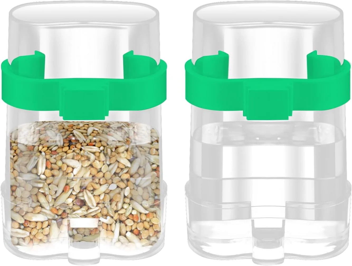 آبخوری اتوماتیک پرندگان SNOMEL، 2 عددی، 200 میلی لیتر، آویز قفس، بدون ریزش، ظرف آب و دانه پلاستیکی برای قفس طوطی، مرغ عشق، قناری و پرندگان کوچک آبخوری اتوماتیک پرندگان SNOMEL، 2 عددی، 200 میلی لیتر، آویز قفس، بدون ریزش، ظرف آب و دانه پلاستیکی برای قفس طوطی، مرغ عشق، قناری و پرندگان کوچک