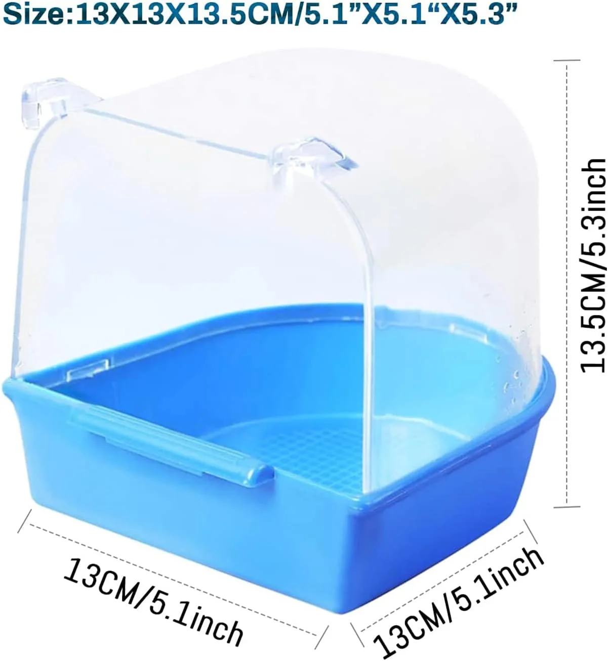 حمام پرنده فنری X، جعبه دوش طوطی، 2 عدد، جعبه حمام پرنده آویز با سوراخ تزریق آب، وان حمام پرنده برای پرندگان کوچک، حمام پرنده برای قفس حمام پرنده فنری X، جعبه دوش طوطی، 2 عدد، جعبه حمام پرنده آویز با سوراخ تزریق آب، وان حمام پرنده برای پرندگان کوچک، حمام پرنده برای قفس