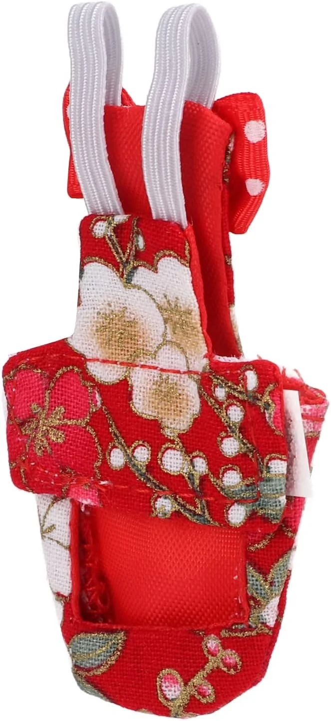 پوشک پرنده Seathkoa، طراحی حرفه ای و راحت برای طوطی ماکائو، پرنده خانگی و عروس هلندی (L، شکوفه های گیلاس قرمز)