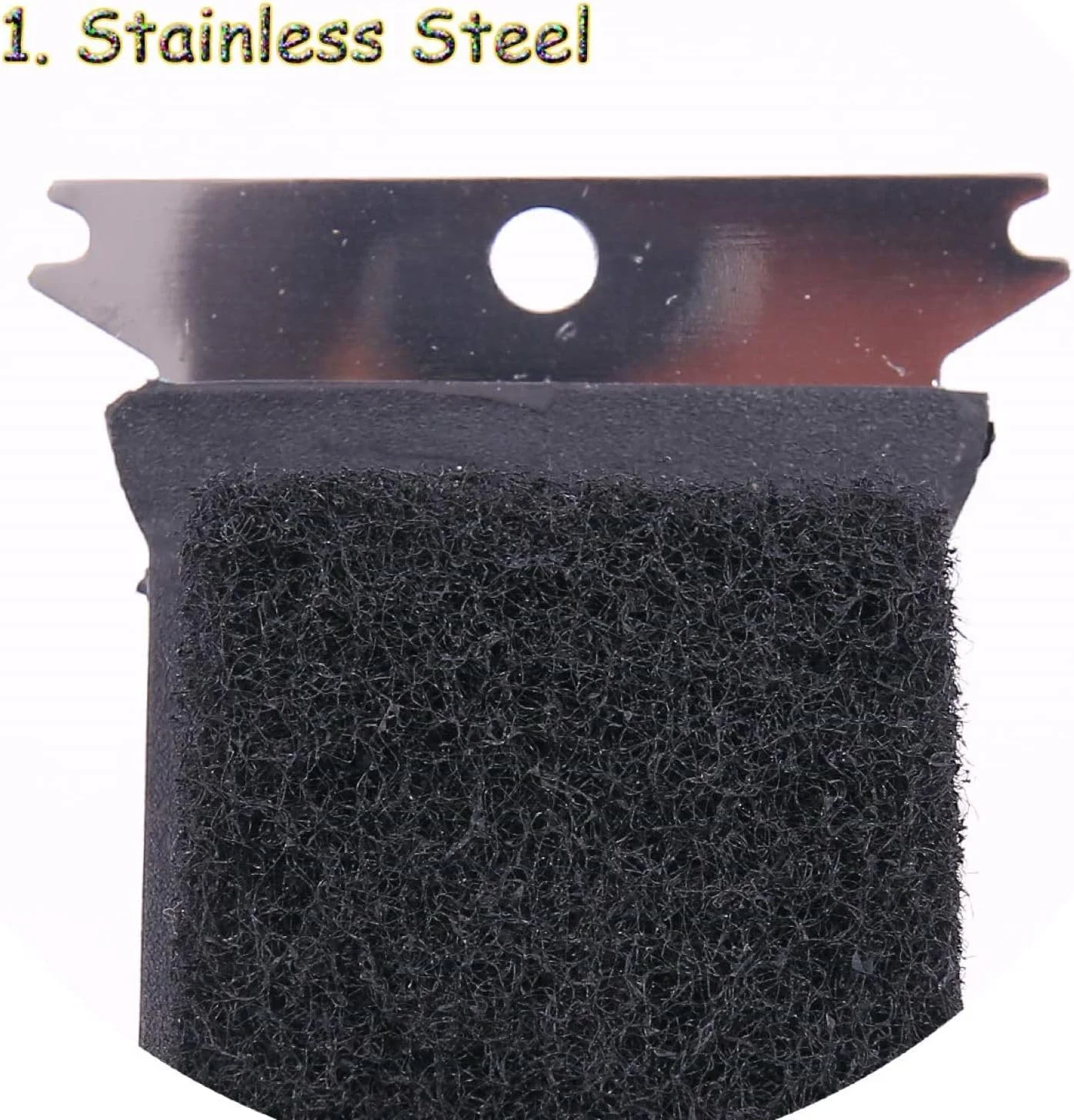 برس تمیز کننده پرنده مثلثی بلند QBLEEV از جنس استیل ضد زنگ، برس دسته بلند سه کاره چند منظوره، لوازم جانبی قفس حیوانات خانگی برای پرندگان طوطی