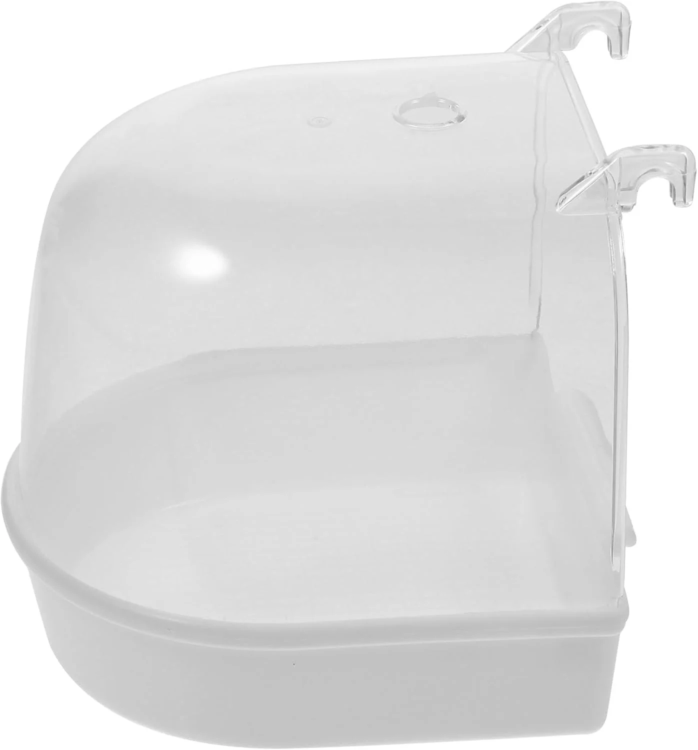 حمام پرنده قفسی POPETPOP - جعبه حمام آویز طوطی با نمای شفاف برای پرندگان کوچک، لوازم جانبی قفس پرنده