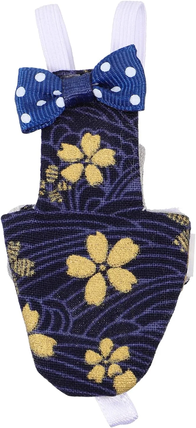 پوشک پرنده قابل شستشو POPETPOP: لباس پرواز پرنده با پاپیون و بند شانه ای قابل تنظیم، لباس طوطی قابل استفاده مجدد برای مرغ عشق، طوطی کوتوله، عروس هلندی، 5.31X2.67X0.39 اینچ