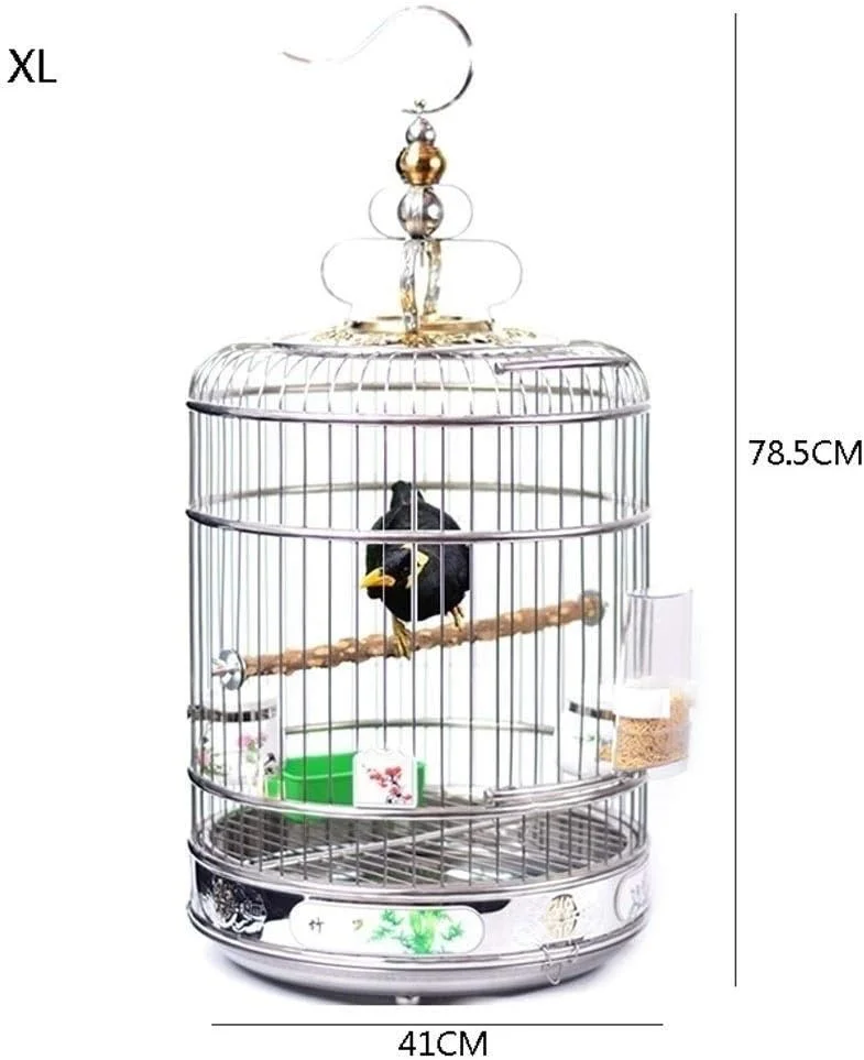 قفس پرنده PIAOLING مدل 2019، روکش لانه طوطی پرنده تنفسی جدید، روکش قفس پرنده نخی ضد نور، لوازم پرنده جهانی، روکش قفس توکا بادوام (سایز: XL)
