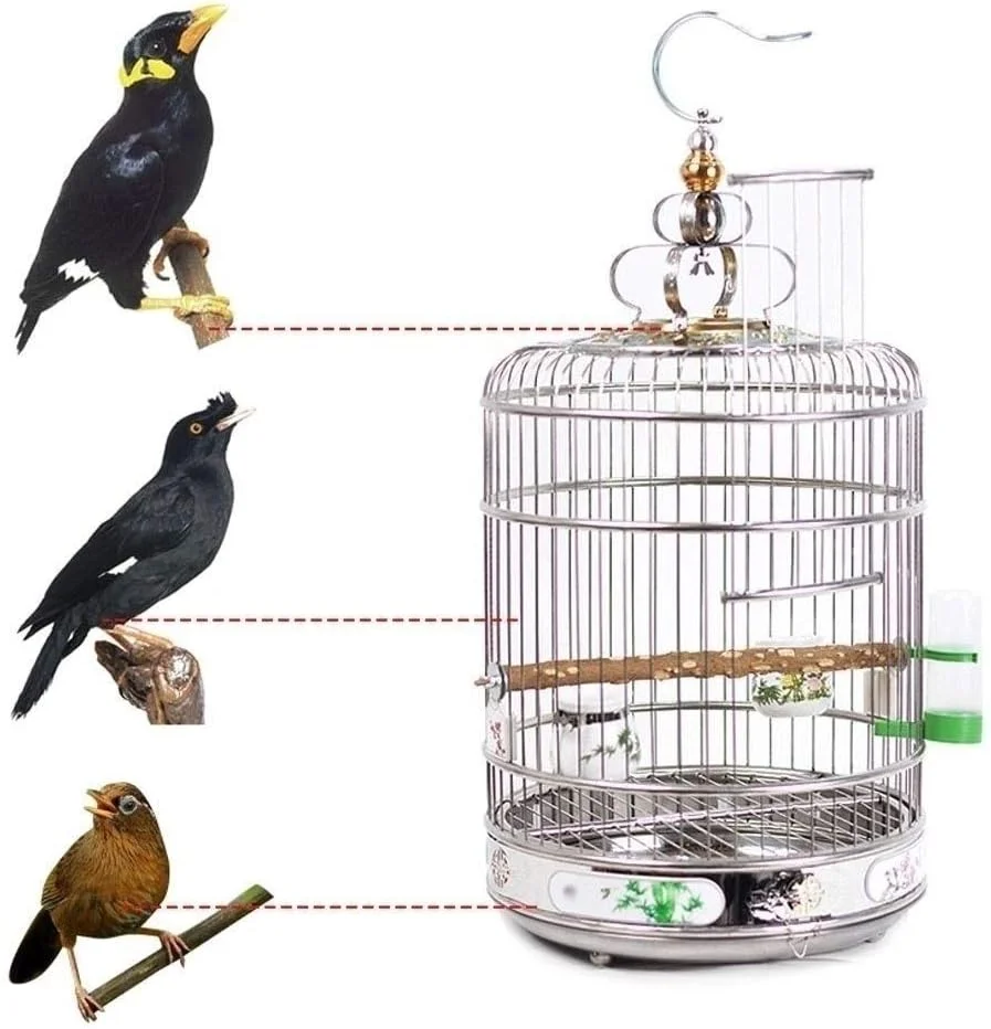 قفس پرنده PIAOLING مدل 2019، روکش لانه طوطی پرنده تنفسی جدید، روکش قفس پرنده نخی ضد نور، لوازم پرنده جهانی، روکش قفس توکا بادوام (سایز: XL)