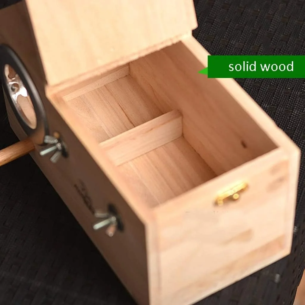 جعبه پرورش طوطی قفس پرنده PIAOLING، لانه پرنده چوبی جامد خانه قفس پرندگان برای کوکاتیل، مرغ عشق، باجی، فنچ، قناری بادوام (اندازه: کوچک)