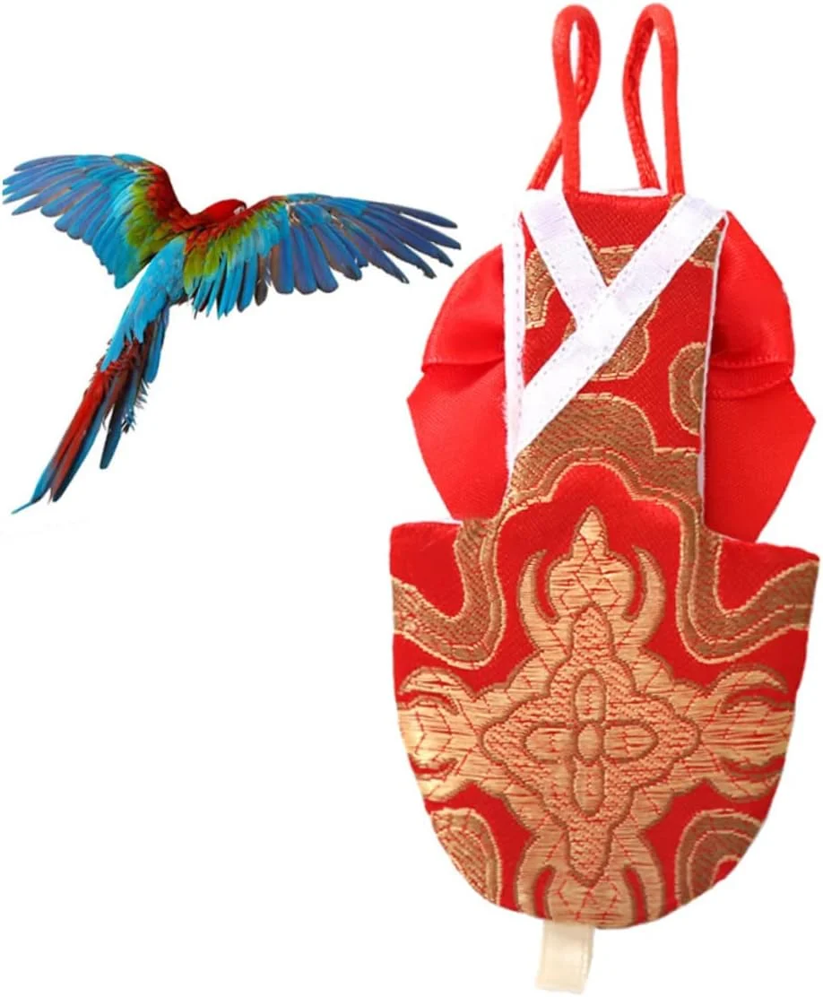 کیسه پوشک طوطی، قفس پرنده برای طوطی ها، لباس پرنده طوطی، پوشک کبوتر، لباس پرواز طوطی، لباس پرواز حیوانات خانگی، لباس پرنده حیوانات خانگی، شلوار پرنده نایلونی قرمز