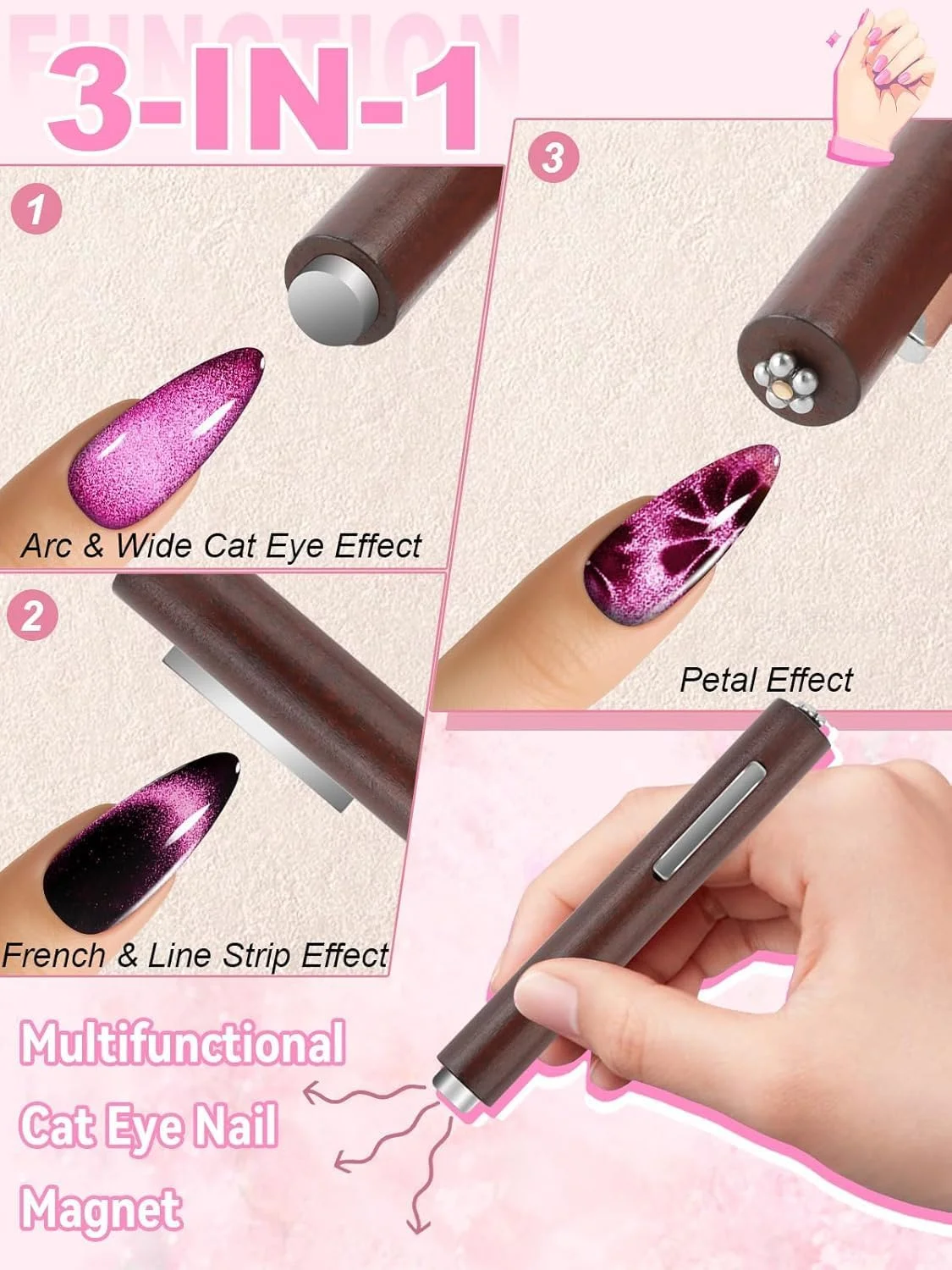 ست 54 عددی آهنربای چشم گربه ای ناخن، آهنربای لاک ژل چشم گربه ای برای ناخن، آهنرباهای 3 در 1 برای لاک ژل چشم گربه ای، ابزارهای طراحی ناخن با آهنرباهای چشم گربه ای، لوازم جانبی طراحی ناخن ست 54 عددی آهنربای چشم گربه ای ناخن، آهنربای لاک ژل چشم گربه ای برای ناخن، آهنرباهای 3 در 1 برای لاک ژل چشم گربه ای، ابزارهای طراحی ناخن با آهنرباهای چشم گربه ای، لوازم جانبی طراحی ناخن