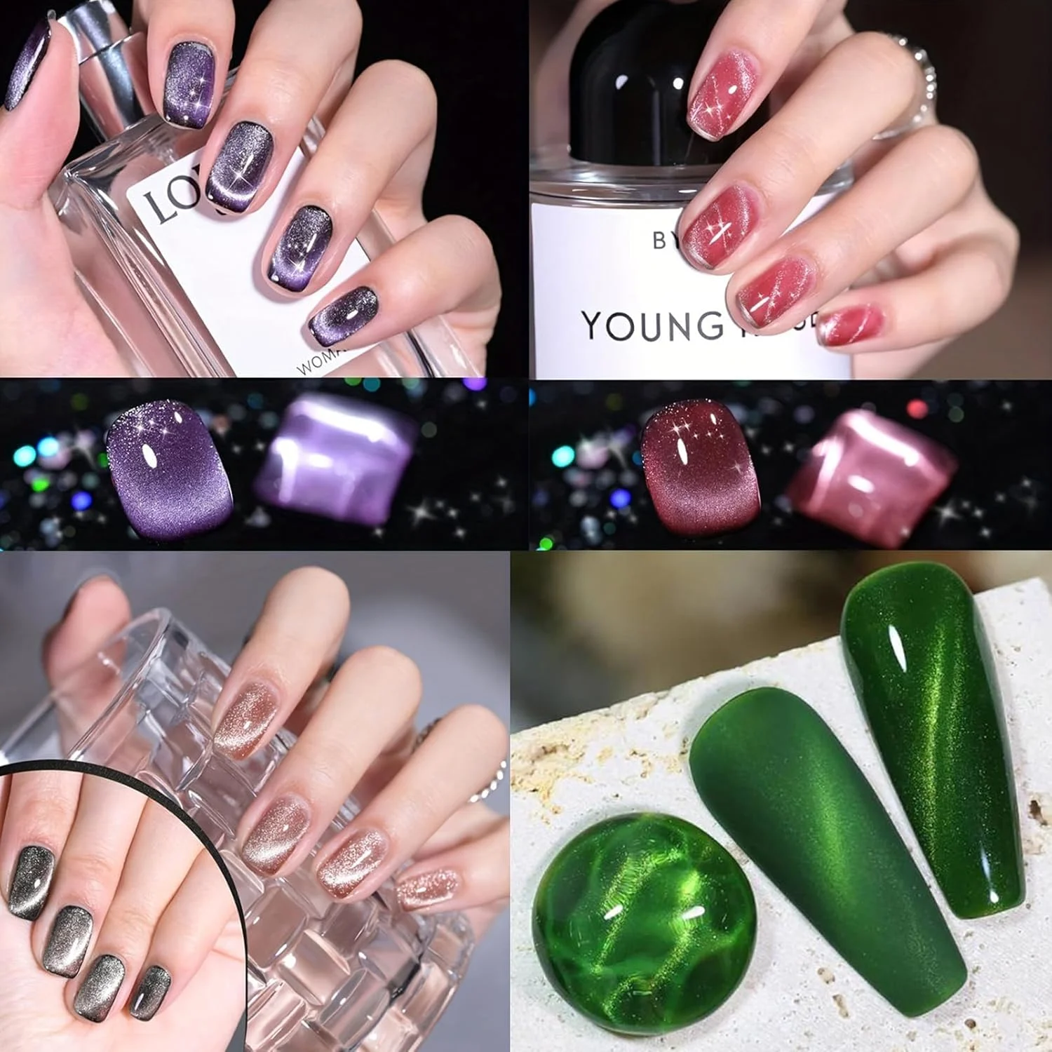 ست لاک ژل چشم گربه ای KASTWAVE، ست 6 عددی لاک ژل پاستلی چشم گربه ای با آهنربای چشم گربه ای برای ناخن، لاک ژل UV رنگ های پاستلی، لاک ژل چشم گربه ای رنگین کمانی مغناطیسی، لاک ژل نئون ست لاک ژل چشم گربه ای KASTWAVE، ست 6 عددی لاک ژل پاستلی چشم گربه ای با آهنربای چشم گربه ای برای ناخن، لاک ژل UV رنگ های پاستلی، لاک ژل چشم گربه ای رنگین کمانی مغناطیسی، لاک ژل نئون