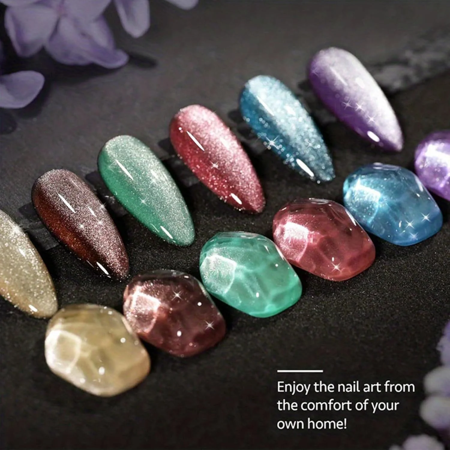 ست لاک ژل چشم گربه ای KASTWAVE، ست 6 عددی لاک ژل پاستلی چشم گربه ای با آهنربای چشم گربه ای برای ناخن، لاک ژل UV رنگ های پاستلی، لاک ژل چشم گربه ای رنگین کمانی مغناطیسی، لاک ژل نئون ست لاک ژل چشم گربه ای KASTWAVE، ست 6 عددی لاک ژل پاستلی چشم گربه ای با آهنربای چشم گربه ای برای ناخن، لاک ژل UV رنگ های پاستلی، لاک ژل چشم گربه ای رنگین کمانی مغناطیسی، لاک ژل نئون