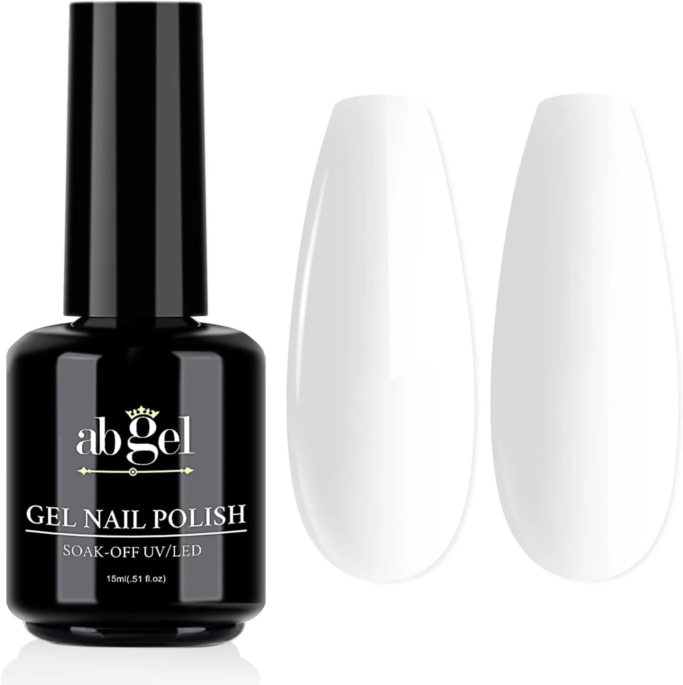 لاک ژل ناخن سفید ای بی ژل (15 میلی لیتر) لاک ژل ناخن سفید ای بی ژل (15 میلی لیتر)