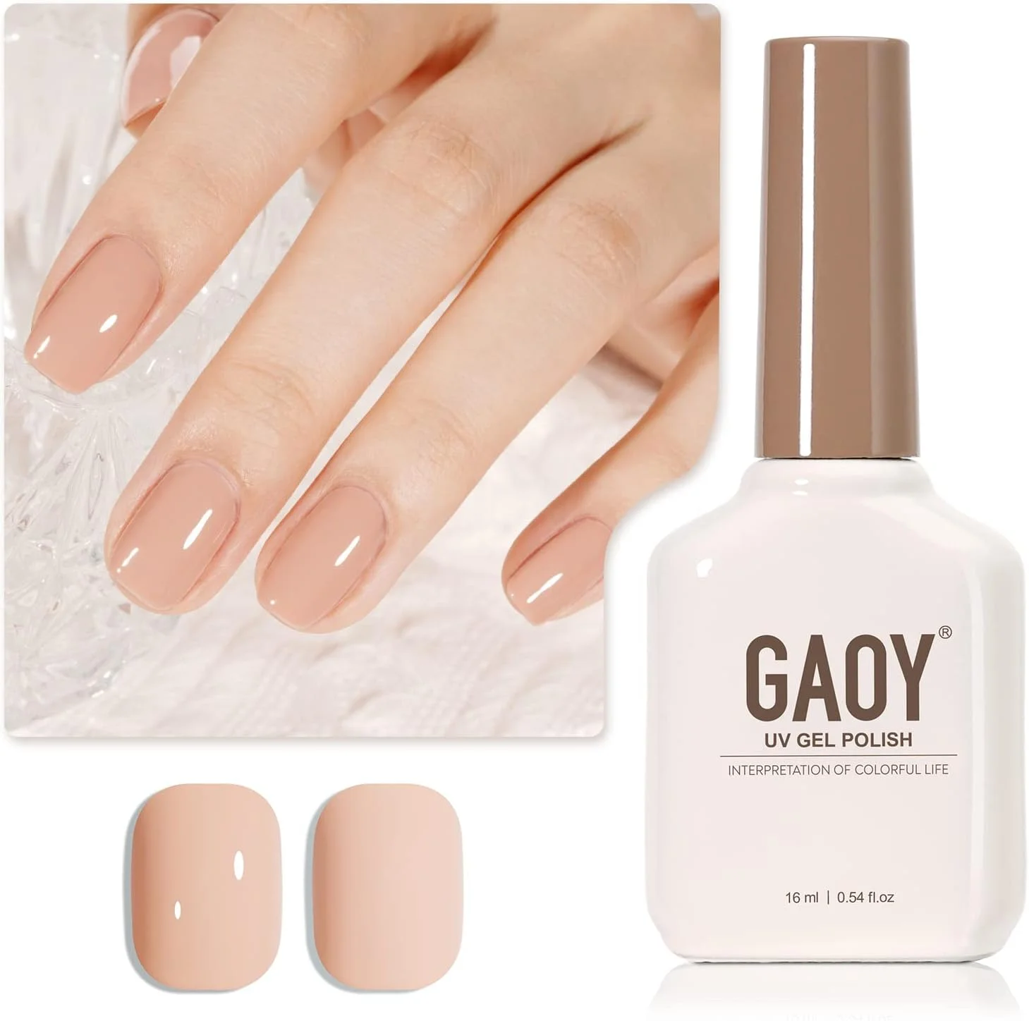 لاک ژل ناخن رنگ هلویی شیری GAOY، 16 میلی لیتر، مناسب طراحی ناخن در خانه، خشک شدن با نور UV، کد رنگ 1507 لاک ژل ناخن رنگ هلویی شیری GAOY، 16 میلی لیتر، مناسب طراحی ناخن در خانه، خشک شدن با نور UV، کد رنگ 1507