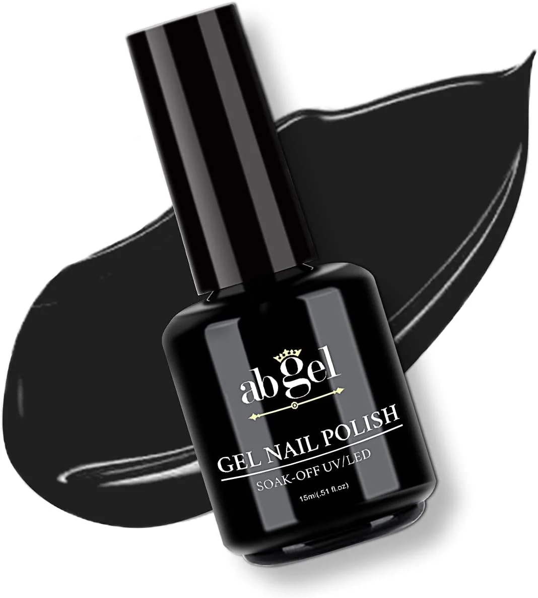 لاک ژل ای بی (مشکی، 15 میلی لیتر، 0.5 fl. oz)