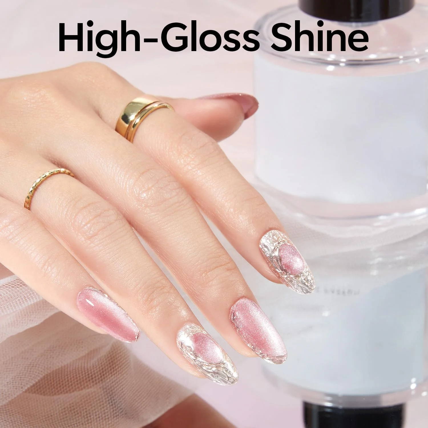 لاک ژل چشم گربه ای مدلونز، 15 میل، چشم گربه ای صورتی با آهنربا، لاک ژل ولنتاین صورتی، شیمر نقره ای، ژل مغناطیسی بازتابنده نیمه شفاف خیساندنی برای زنان و دختران لاک ژل چشم گربه ای مدلونز، 15 میل، چشم گربه ای صورتی با آهنربا، لاک ژل ولنتاین صورتی، شیمر نقره ای، ژل مغناطیسی بازتابنده نیمه شفاف خیساندنی برای زنان و دختران