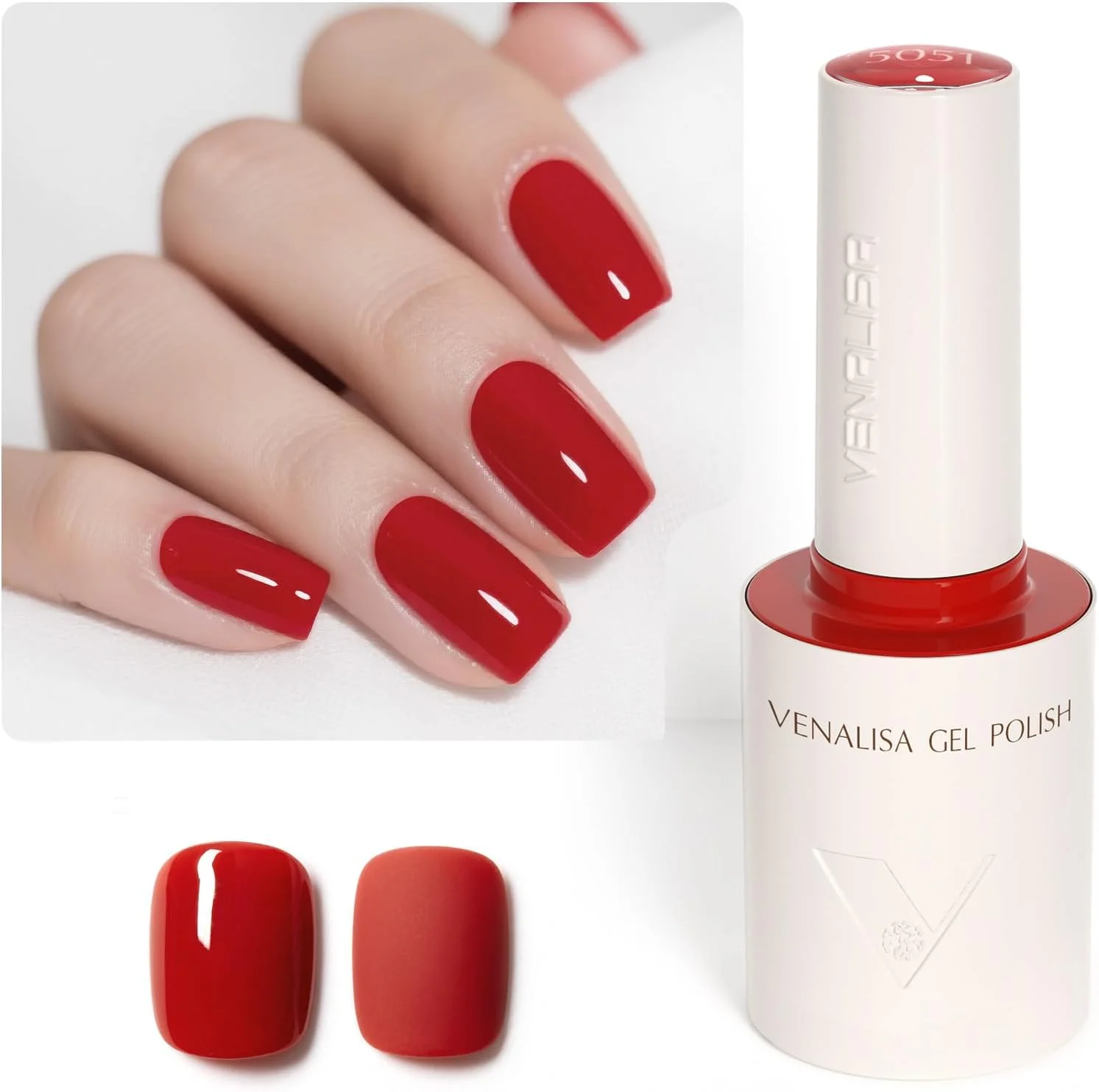 لاک ژل قرمز ونالیزا، 1 عدد 10 میلی لیتر، لاک ژل UV، مناسب برای مانیکور سالنی، طراحی ناخن DIY در خانه برای دختران و زنان