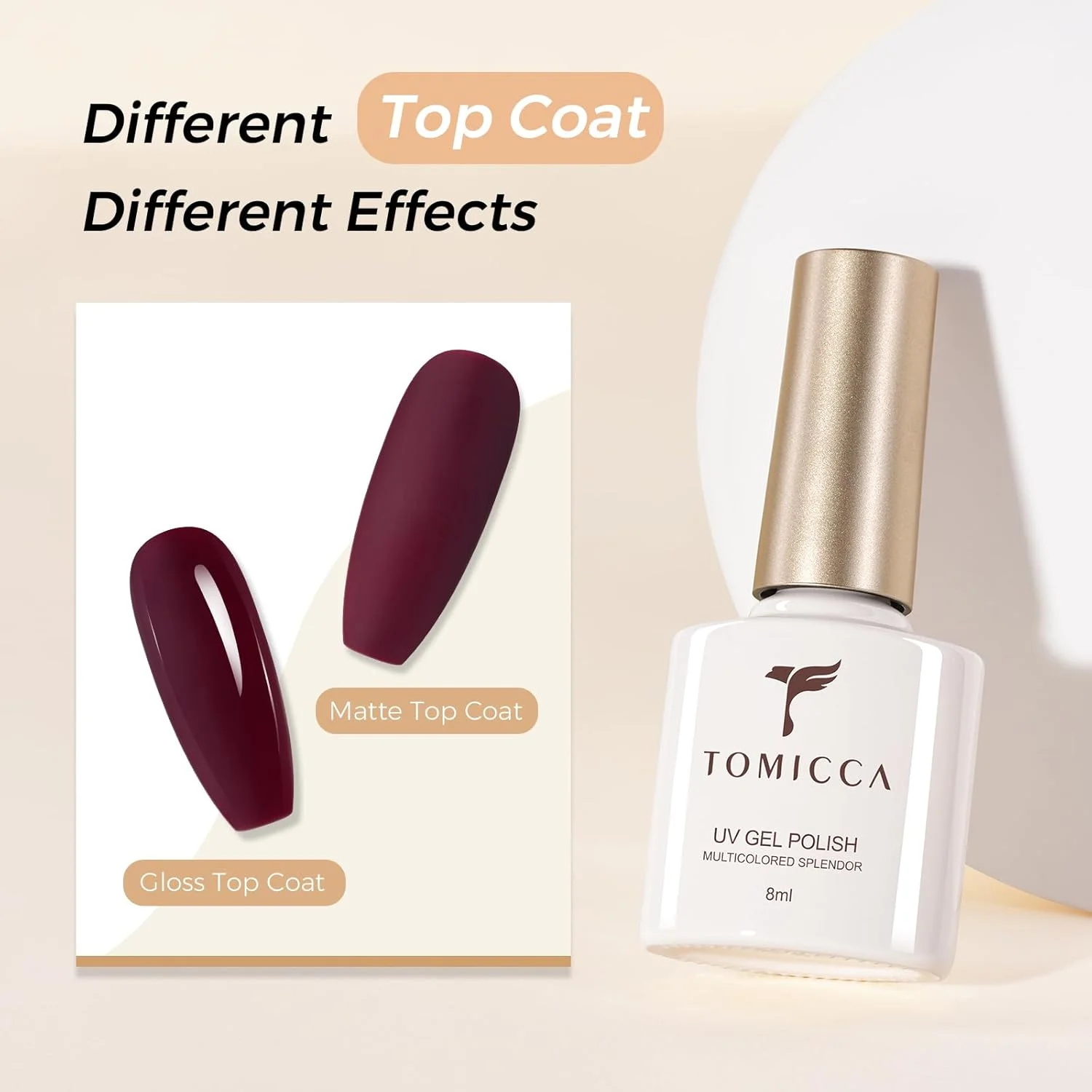 لاک ژل ناخن بورگاندی شب عربی تومیکا - لاک یو وی ال ای دی قرمز شرابی تیره - کیفیت سالنی مقاوم در برابر لب پر شدن مناسب برای عروسی ها و مناسبت های خاص - 8 میلی لیتر لاک ژل ناخن بورگاندی شب عربی تومیکا - لاک یو وی ال ای دی قرمز شرابی تیره - کیفیت سالنی مقاوم در برابر لب پر شدن مناسب برای عروسی ها و مناسبت های خاص - 8 میلی لیتر