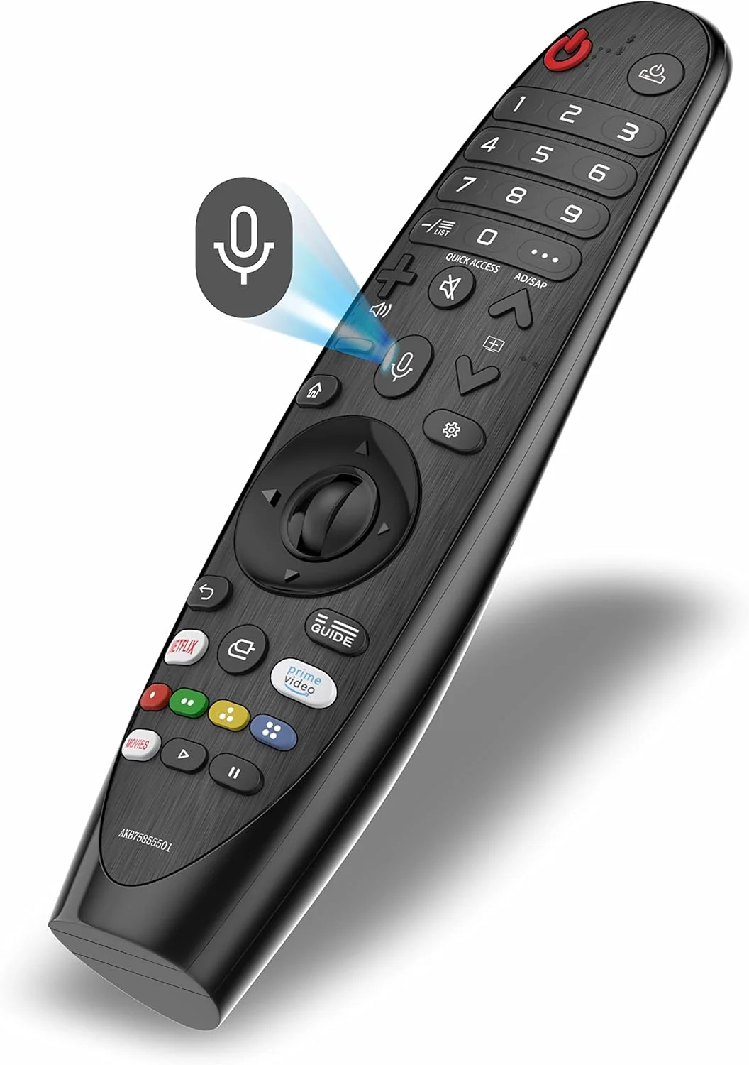 ریموت کنترل تلویزیون ال جی یونیورسال برای تلویزیون های هوشمند ال جی MR21GA MR20GA MR19BA MR18BA AKB75855501/2/3 پشتیبانی از Web OS با نشانگر، صدا و ماوس، کلیدهای میانبر نتفلیکس و پرایم ویدیو، عملکرد صوتی گوگل/الکسا ریموت کنترل تلویزیون ال جی یونیورسال برای تلویزیون های هوشمند ال جی MR21GA MR20GA MR19BA MR18BA AKB75855501/2/3 پشتیبانی از Web OS با نشانگر، صدا و ماوس، کلیدهای میانبر نتفلیکس و پرایم ویدیو، عملکرد صوتی گوگل/الکسا