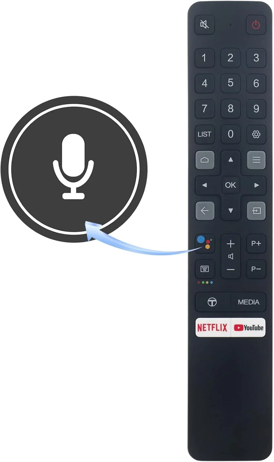 ریموت کنترل جایگزین SmartGrist 06-BTZNYY-ARC901V -RC901V FMR1 برای تلویزیون های هوشمند TCL مدل های 50C725 55C725 65C725 75C725 55C727 65C727 75C727 55C825 65C825 75C825 85C825 98C735 43P725 50P725 ریموت کنترل جایگزین SmartGrist 06-BTZNYY-ARC901V -RC901V FMR1 برای تلویزیون های هوشمند TCL مدل های 50C725 55C725 65C725 75C725 55C727 65C727 75C727 55C825 65C825 75C825 85C825 98C735 43P725 50P725