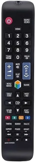 ریموت کنترل جایگزین تلویزیون هوشمند 4K UHD مدل AA59-00594A AA59-00581A AA59-00582A UE43NU7400 UE40F8000 سازگار با تلویزیون سامسونگ ریموت کنترل جایگزین تلویزیون هوشمند 4K UHD مدل AA59-00594A AA59-00581A AA59-00582A UE43NU7400 UE40F8000 سازگار با تلویزیون سامسونگ