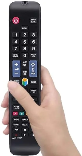 ریموت کنترل جایگزین تلویزیون هوشمند 4K UHD مدل AA59-00594A AA59-00581A AA59-00582A UE43NU7400 UE40F8000 سازگار با تلویزیون سامسونگ