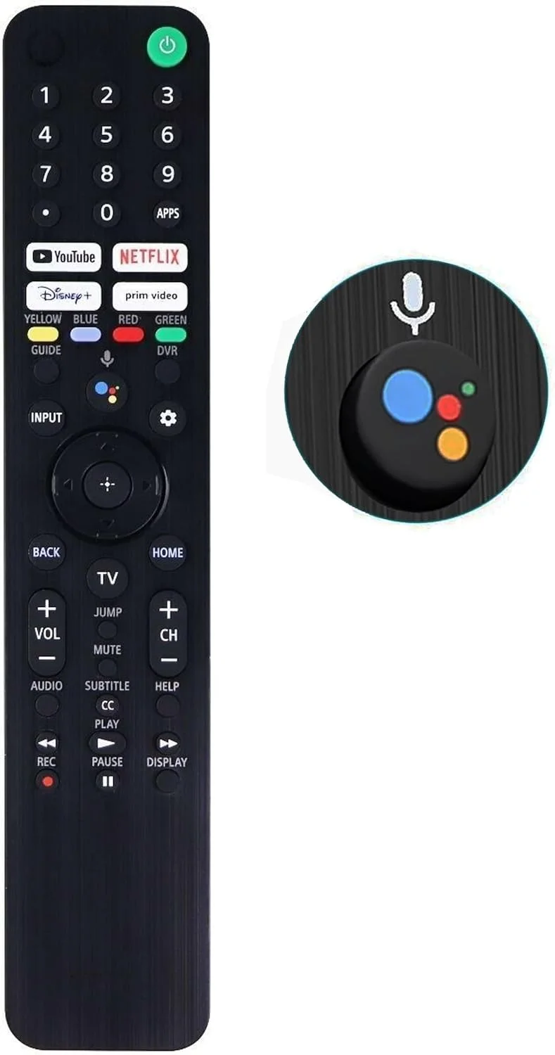 Universal Remote Control for All Sony TV Remote, Compatible with All Sony Google/Android XR/XBR/KD/K Series 4K LED OLED Smart TVs with Voice Control