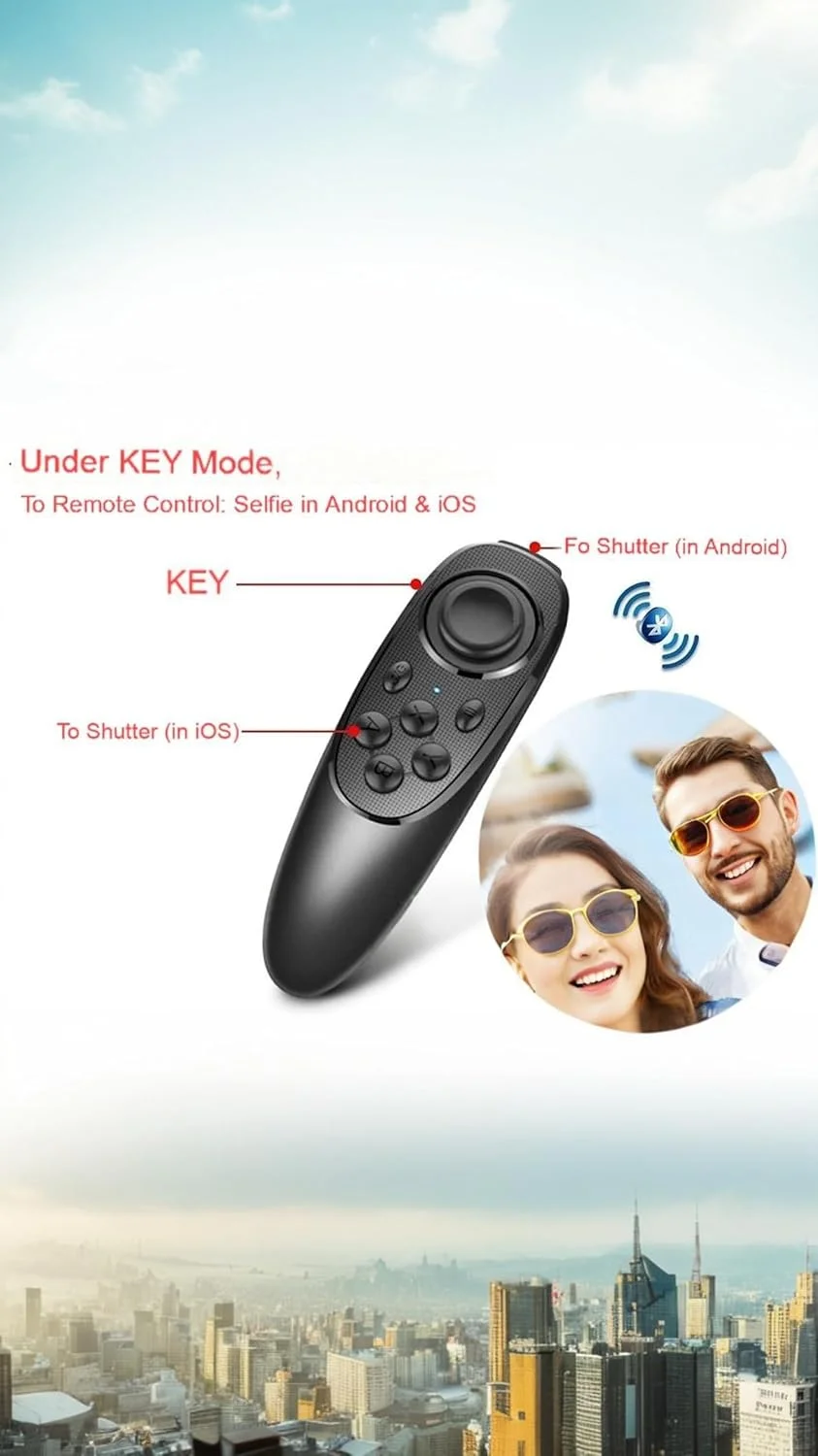 ریموت کنترل جهانی چند منظوره Sweet seven® - ریموت VR، ماوس بی سیم برای موبایل، تبلت، تلویزیون های هوشمند