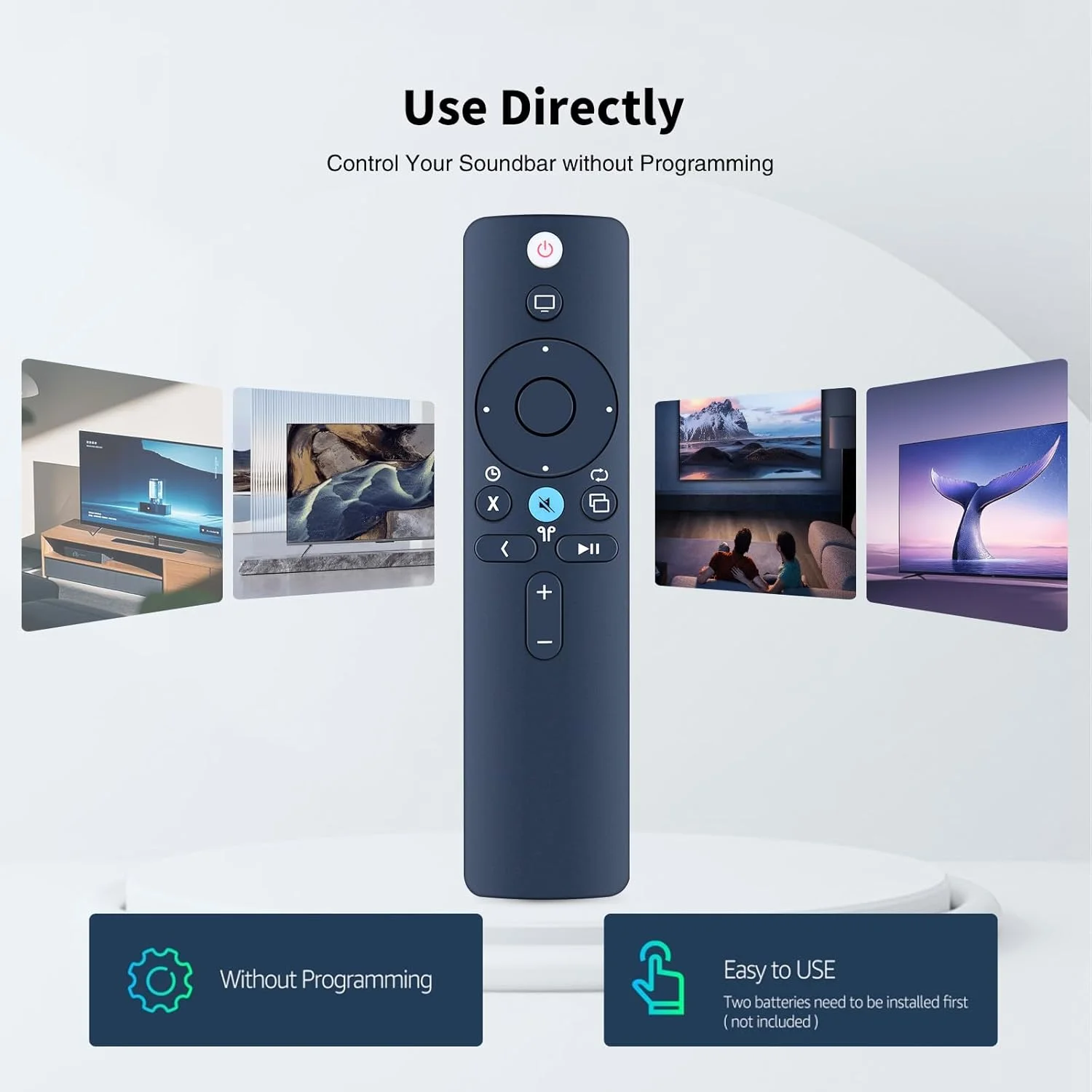 ریموت کنترل جایگزین جهانی جدید برای اپل تی وی 4K مدل A1294 A1218/MA711 A1378/MC572 A1427/MD199 A1625/MGY52/MLNC2 A1842/MQD22/MP7P2 (بدون سیری)