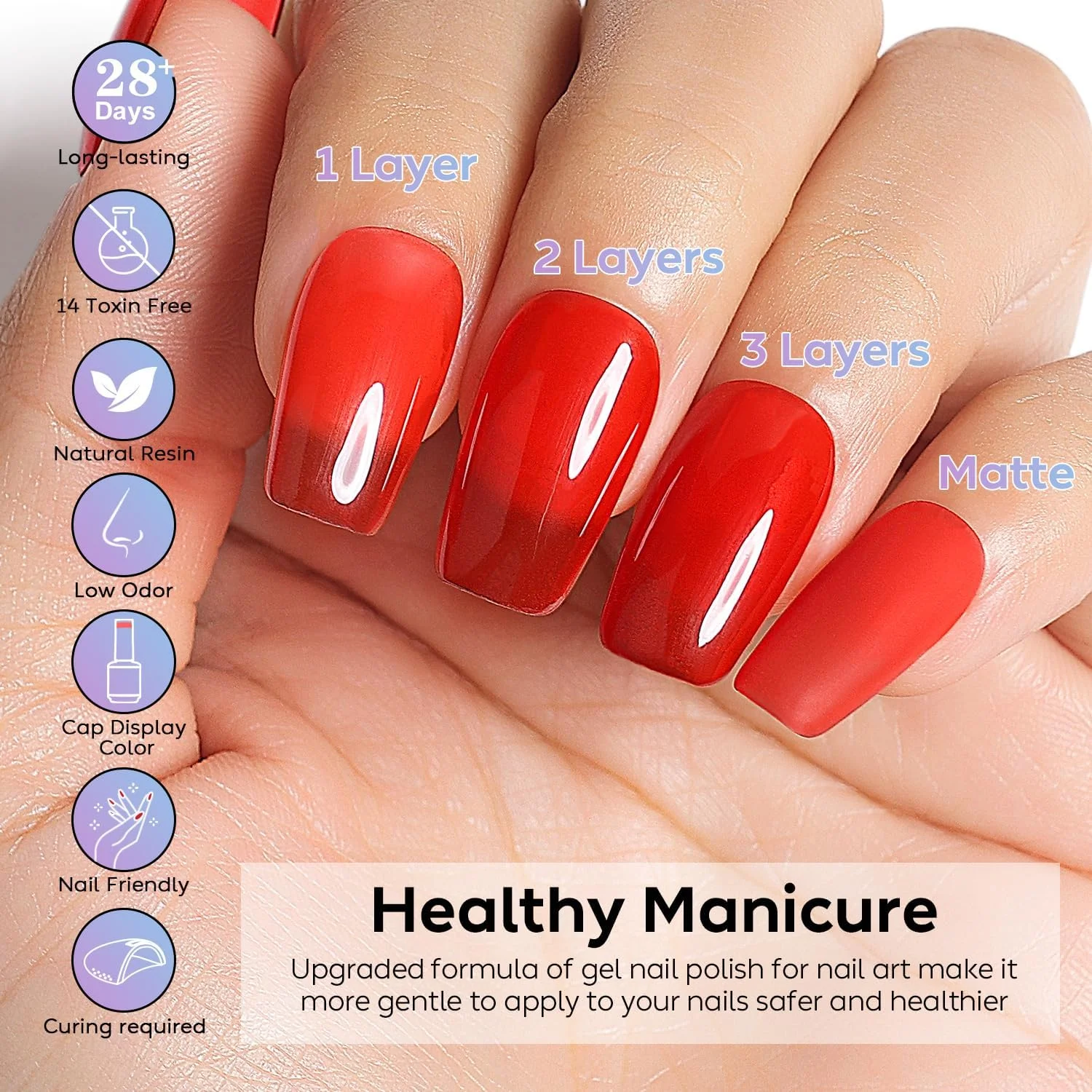 لاک ژل ناخن ژله ای UV، مجموعه 6 رنگ لاک ژل UV ژله ای، مجموعه شفاف بهاره و تابستانی لاک ژل ناخن ژله ای UV LED، مجموعه 6-45