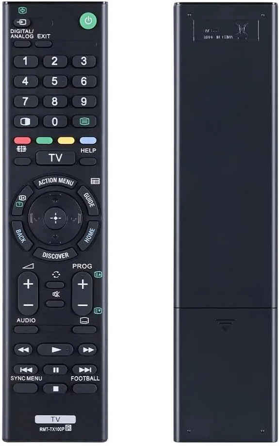 ریموت کنترل جایگزین PZL RMT-TX100P RMTTX100P مناسب برای تلویزیون های سونی Bravia مدل های KD-49X8300C KD-55X8500C KD-55X9000C KDL-43W800C KD49X8300C KD-65X9000C KDL-50W800C KD-65X8500C KD-43X8300C