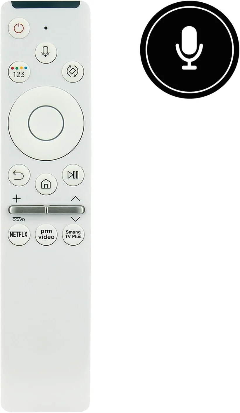 ریموت کنترل جایگزین صوتی Allimity BN59-01330T مناسب برای تلویزیون هوشمند 4K UHD HDR سامسونگ مدل‌های QN65Q800TAFXZA QN55LST7TAFXZA RMCSPR1AP1 QN43LS05TAFXZA UN50TU8000FXZA QN43LS01TAFXZA QN55LS01TAFXZA