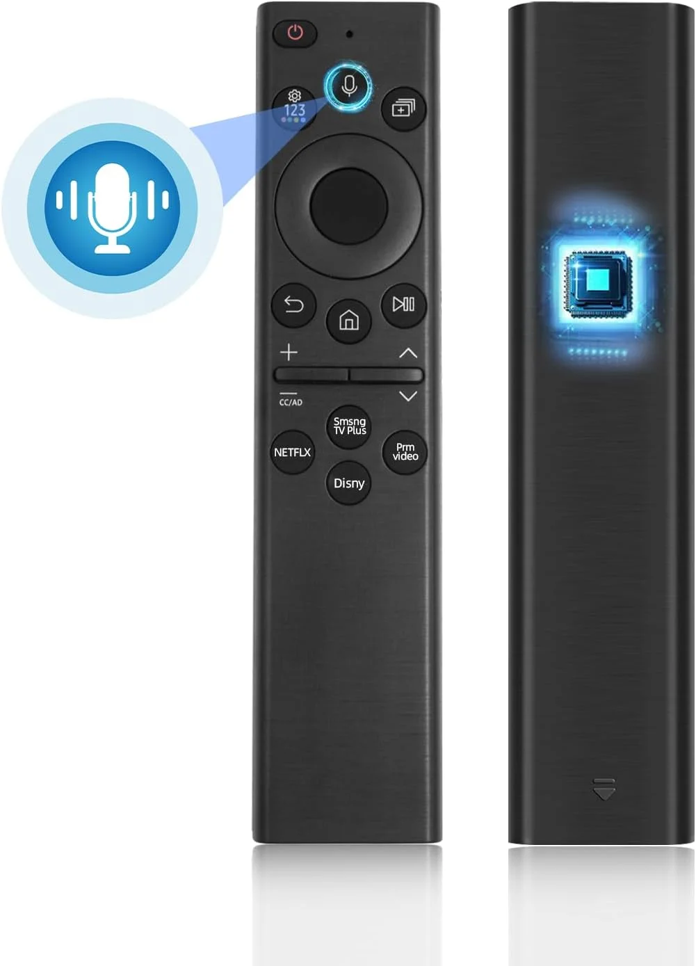 ریموت کنترل صوتی جایگزین Qzanyee Life New BN59-01385A برای تلویزیون های هوشمند سامسونگ، RMCSPB1EP1 قابل استفاده برای تلویزیون های سری Crystal UHD/OLED/The Frame/Neo QLED 4K 8K سامسونگ