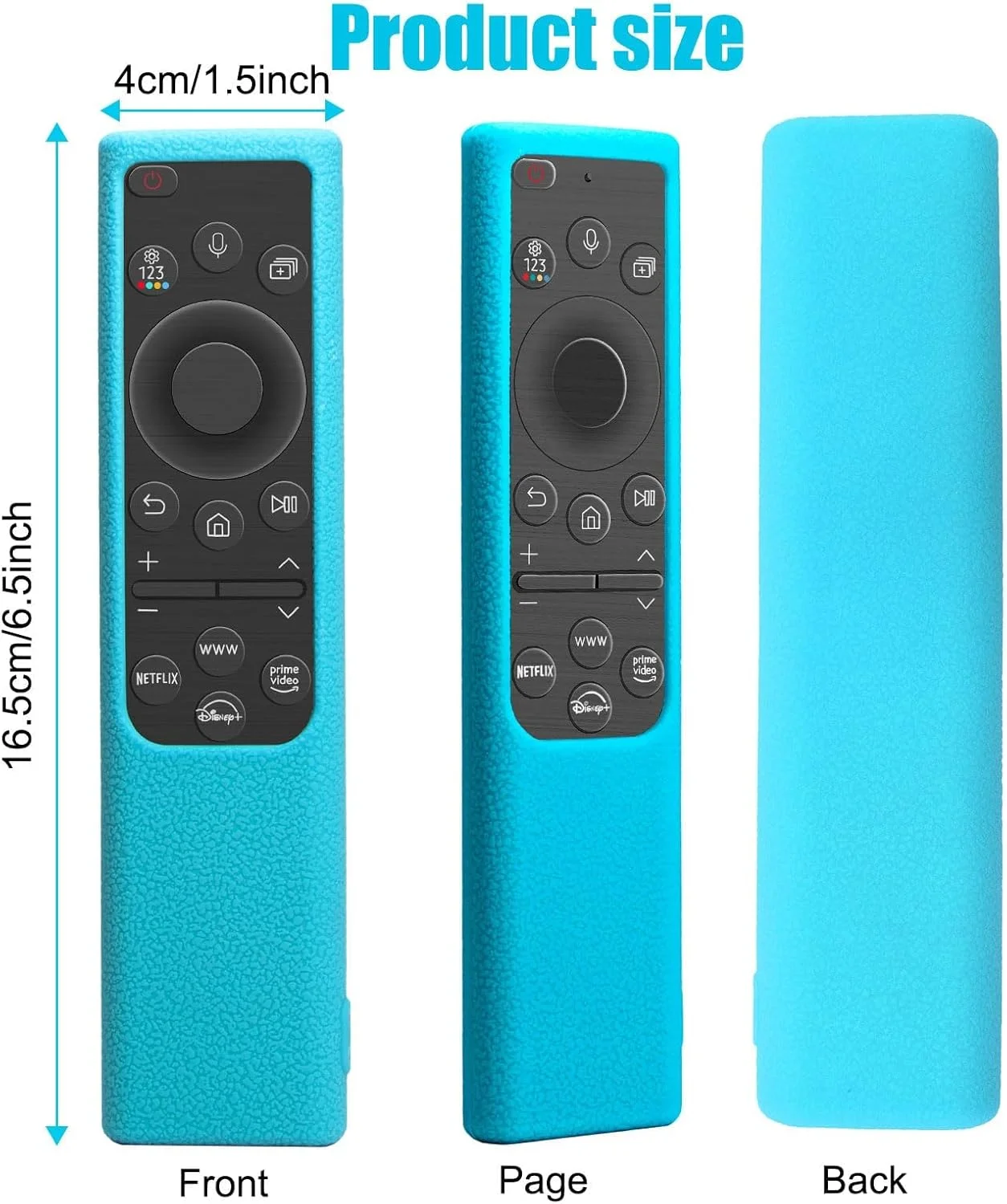 کاور محافظ کنترل تلویزیون هوشمند سامسونگ، پوسته ضد لغزش شب‌تاب، کاور محافظ سیلیکونی برای کنترل از راه دور سلول خورشیدی سامسونگ 2021 2022 BN59-01357 BN59-01385 BN59-01265A، 2 عدد