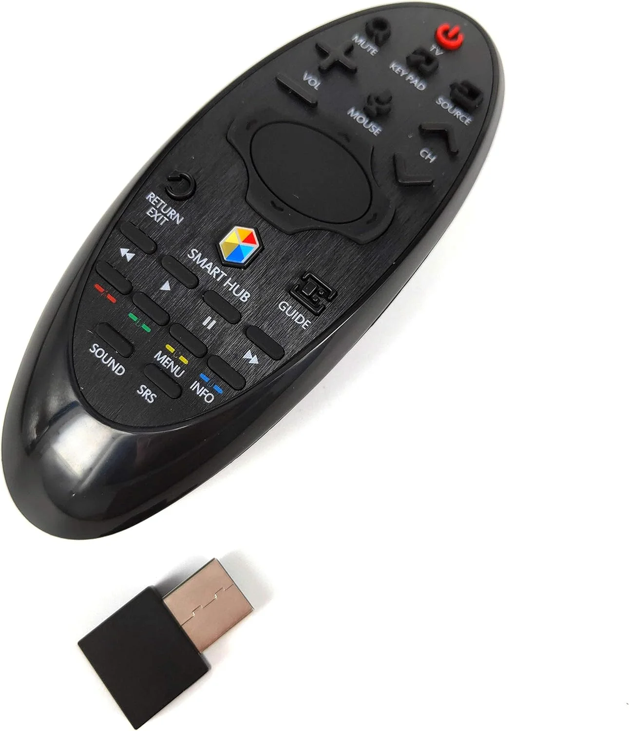 ریموت کنترل SAMBA - جایگزین جدید BN94-07557A BN59-01184D BN59-01181G برای ریموت کنترل تلویزیون ال ای دی هوشمند Samsung SMART HUB مدل UA55HU9800 UA65HU9800 USB