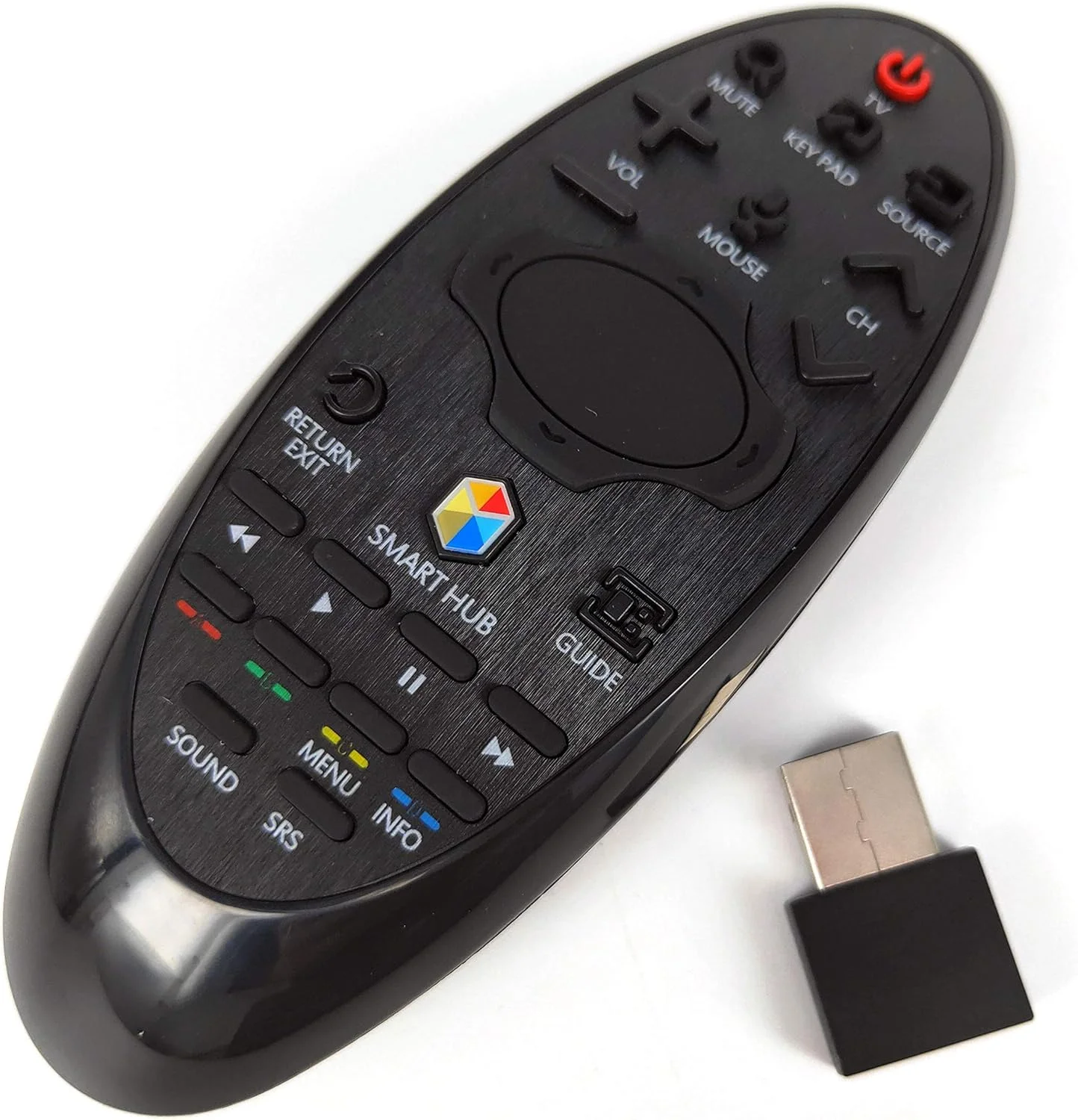 ریموت کنترل SAMBA - جایگزین جدید BN94-07557A BN59-01184D BN59-01181G برای ریموت کنترل تلویزیون ال ای دی هوشمند Samsung SMART HUB مدل UA55HU9800 UA65HU9800 USB