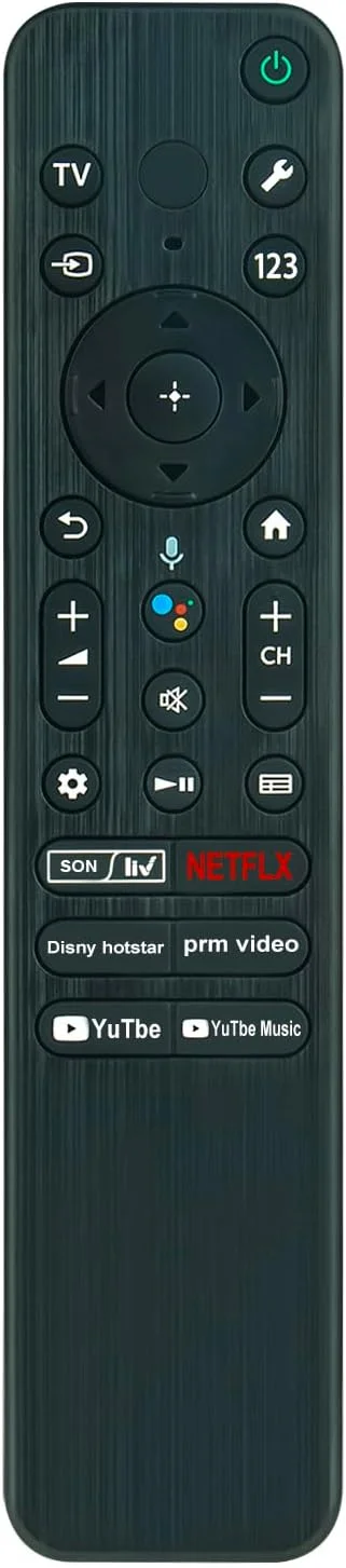 ریموت کنترل صوتی جایگزین RMF-TX810P سازگار با تلویزیون سونی XR-65A80L XR-75X90L KD-75X80L XR-55A80L XR-75X95L KD-75L KD-95L 65X80 L XR-55X90L XR-65X90L XR-85X90L XR-85X95L