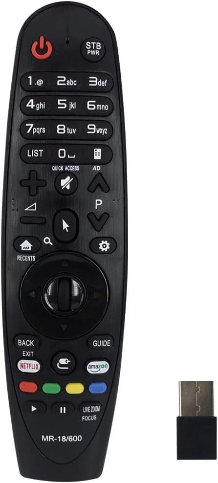 ریموت کنترل جادویی یونیورسال جایگزین MR-18 سازگار با تلویزیون های هوشمند ال جی بدون عملکرد صوتی