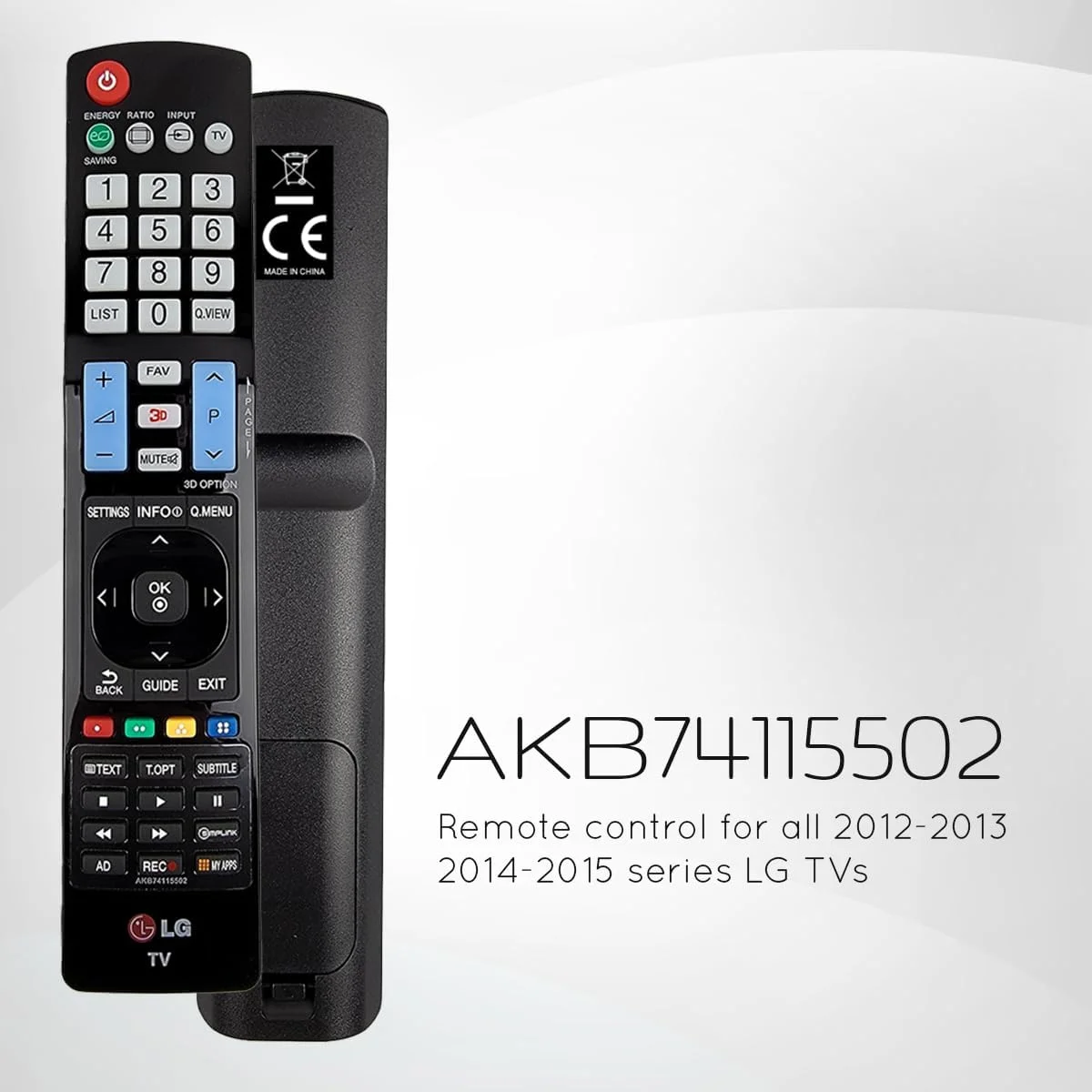 کنترل از راه دور تلویزیون ال جی - سازگار با تلویزیون های هوشمند ال جی سری 2012-2015