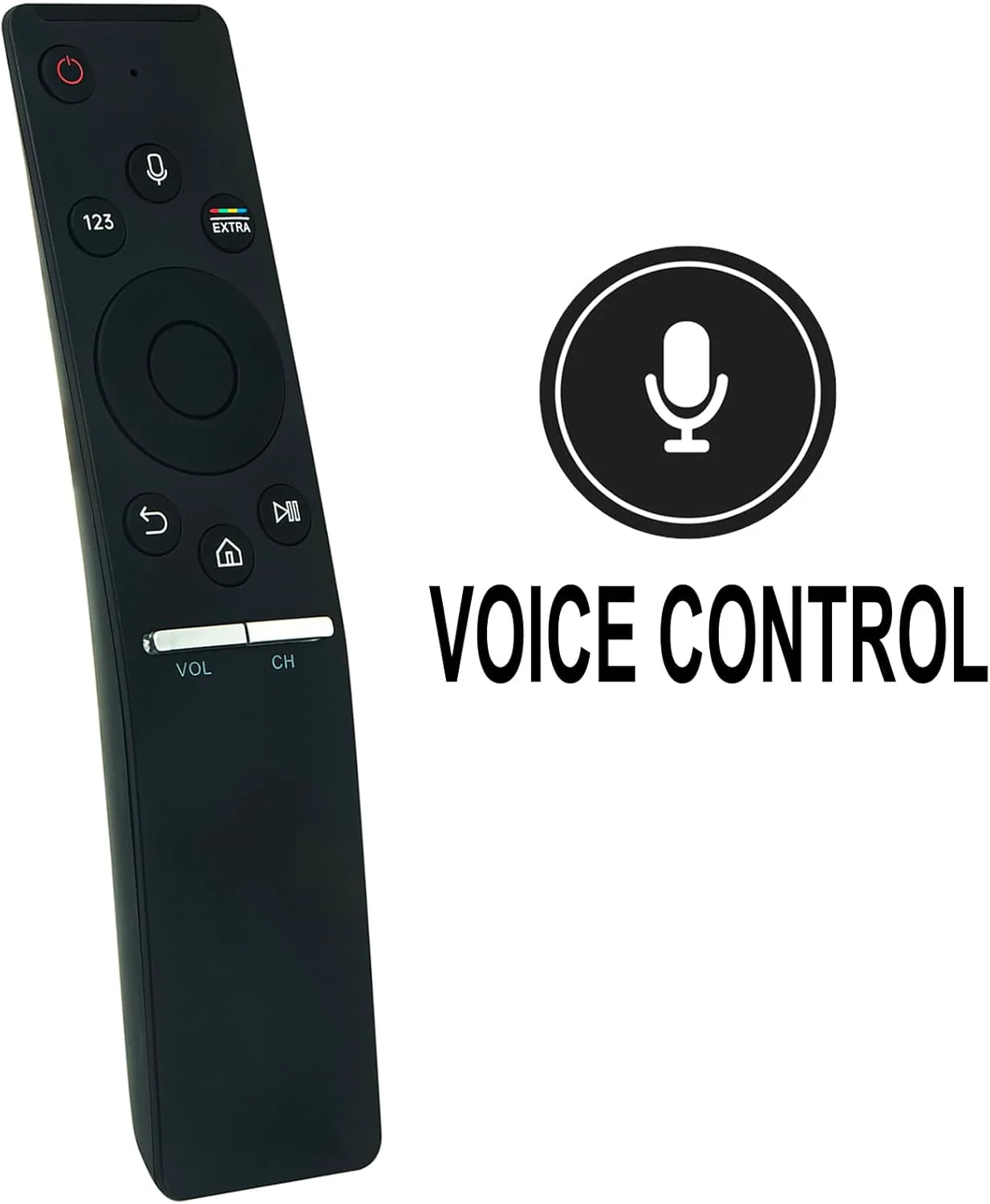 ریموت کنترل جایگزین BN59-01242A مناسب برای تلویزیون ال سی دی ال ای دی سامسونگ مدل های UN55KS9500 UN55KS9500F UN55KS9500FXZA UN65KS9500 UN65KS9500F UN65KS9500FXZA UN78KS9500 UN78KS9500F UN78KS9500FXZA با عملکرد صوتی