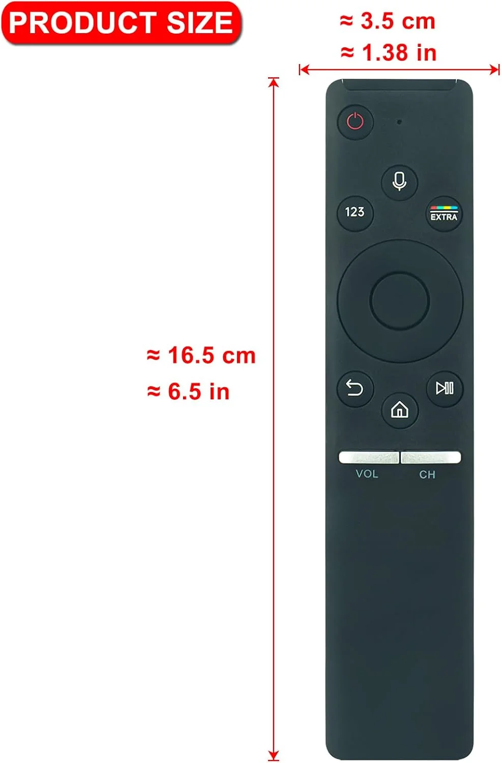 ریموت کنترل جایگزین BN59-01242A مناسب برای تلویزیون ال سی دی ال ای دی سامسونگ مدل های UN55KS9500 UN55KS9500F UN55KS9500FXZA UN65KS9500 UN65KS9500F UN65KS9500FXZA UN78KS9500 UN78KS9500F UN78KS9500FXZA با عملکرد صوتی