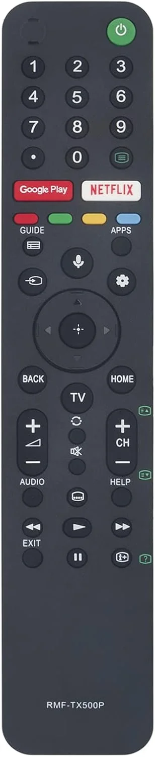 کنترل از راه دور صوتی Beyution RMF-TX500P سازگار با تلویزیون های سونی سری A8H، سری X85G، سری X95G، سری X8000، سری X8500، سری X9000، سری X9500، کنترل از راه دور فرعی: RMF-TX510V RMF-TX500T