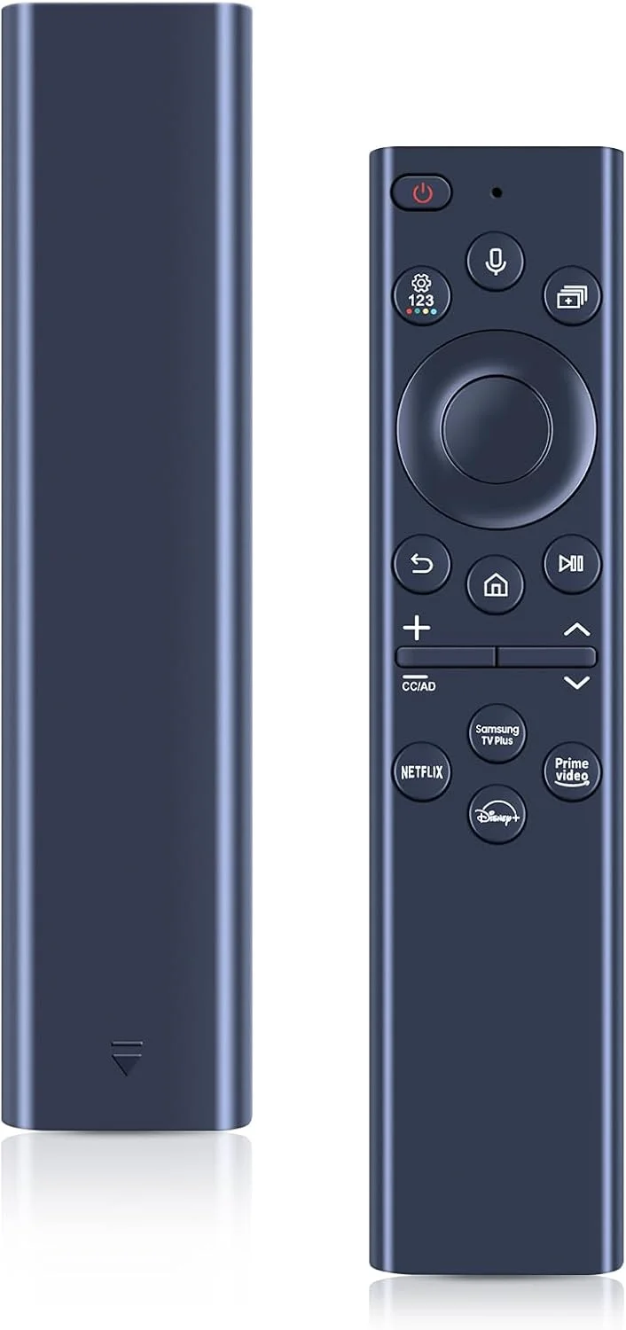 ریموت کنترل صوتی BN59-01385A جایگزین مناسب برای ریموت کنترل تلویزیون هوشمند سامسونگ با عملکرد صوتی، سازگار با تلویزیون های هوشمند کریستال UHD QLED 4K 8K سامسونگ (2020/2021/2022)
