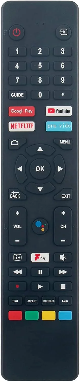 ریموت کنترل صوتی Beyution RM-C3250 مناسب برای تلویزیون های JVC مدل های LT-32CA690 LT-32CA790 LT-40CA890 LT-43CA790 LT-43CA890 LT-50CA890 LT-58CA810 LT-65CA890 LT-43C700 و سازگار با تلویزیون هوشمند 4K پولاروید PL55UHDG