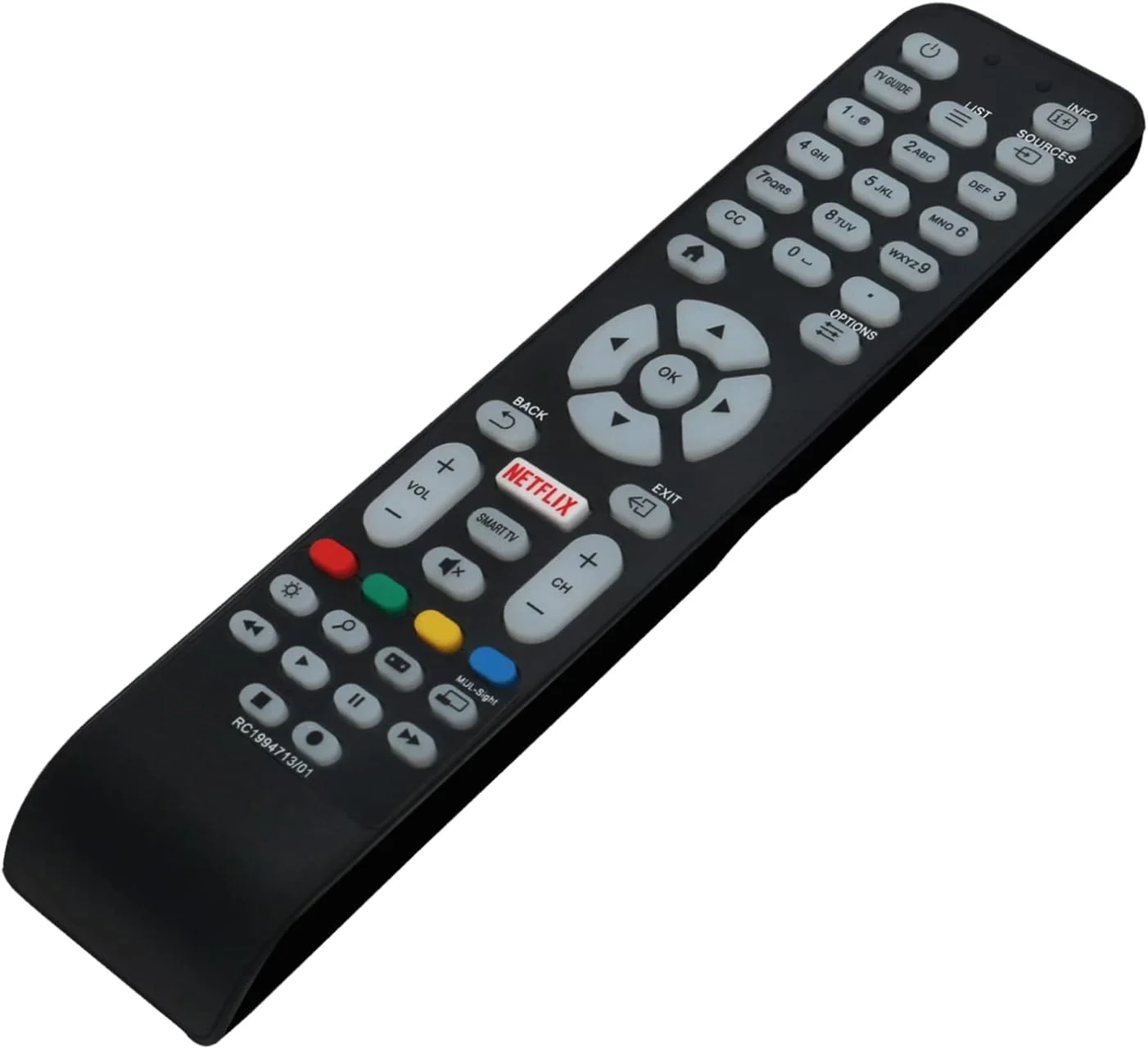 ریموت کنترل جایگزین Beyution RC1994713/01 مناسب برای تلویزیون های AOC مدل LE32D3350 LE50D3350 LE32S5970 LE43S5970 LE49S5970 LE40D3350 55LE55U7970