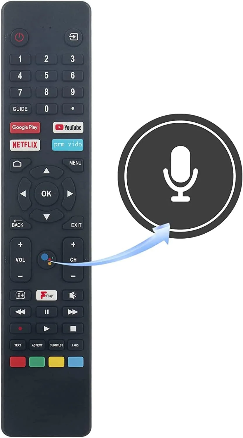 ریموت کنترل صوتی Beyution RM-C3250 مناسب برای تلویزیون های JVC مدل های LT-32CA690 LT-32CA790 LT-40CA890 LT-43CA790 LT-43CA890 LT-50CA890 LT-58CA810 LT-65CA890 LT-43C700 و سازگار با تلویزیون هوشمند 4K پولاروید PL55UHDG