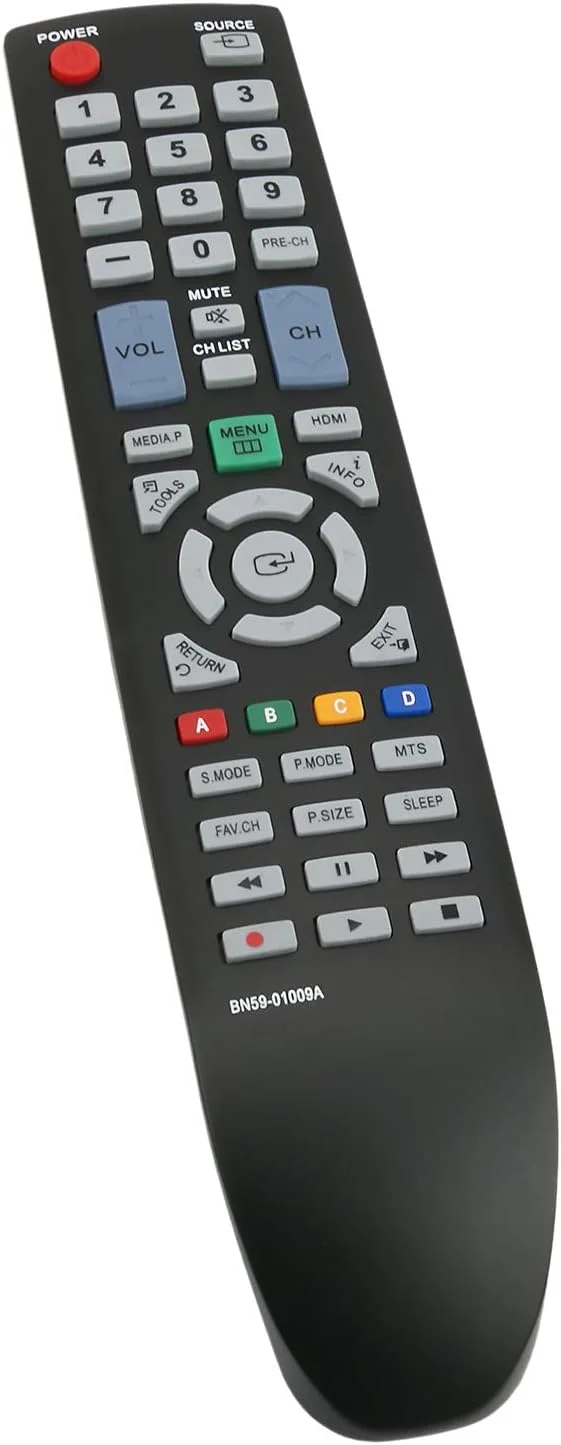 ریموت کنترل جایگزین Allimity New BN59-01009A برای تلویزیون ال سی دی سامسونگ مدل های LA22C450 LA22C480 LA32C450 LA32C480 LA26C450 LA26C450 LA22C450E1 LA22C480H1 LA26C450E1 LA32C450E1 LA32C480H1 LN22C450E1 LN26C450E1