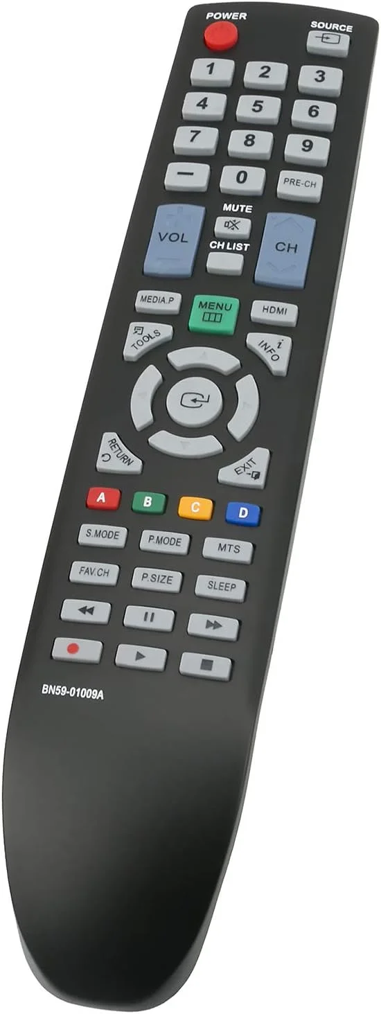 ریموت کنترل جایگزین Allimity New BN59-01009A برای تلویزیون ال سی دی سامسونگ مدل های LA22C450 LA22C480 LA32C450 LA32C480 LA26C450 LA26C450 LA22C450E1 LA22C480H1 LA26C450E1 LA32C450E1 LA32C480H1 LN22C450E1 LN26C450E1