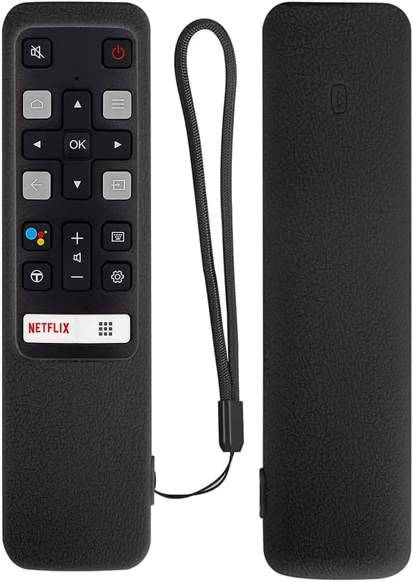 کاور سیلیکونی JIROAOTIC سازگار با کنترل تلویزیون TCL مدل RC802V FNR1 FMR1، محافظ کنترل تلویزیون TCL سری EP680 S434 S334 S330 S430 HDR